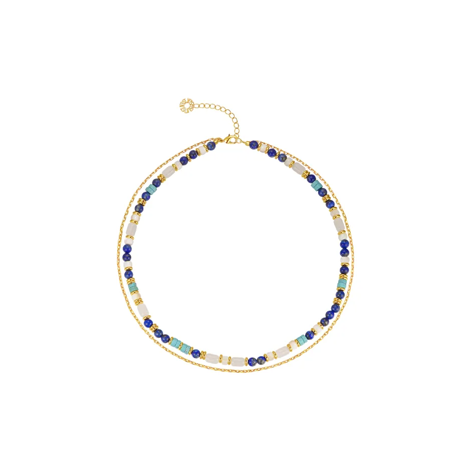 Sunshifen 18К золото покрытые медные ожерелья унисекс