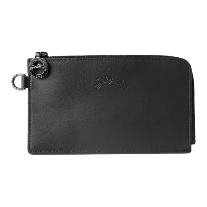 LONGCHAMP Le Pliage Xtra Коровья кожа Держатель для карт Женские Черный