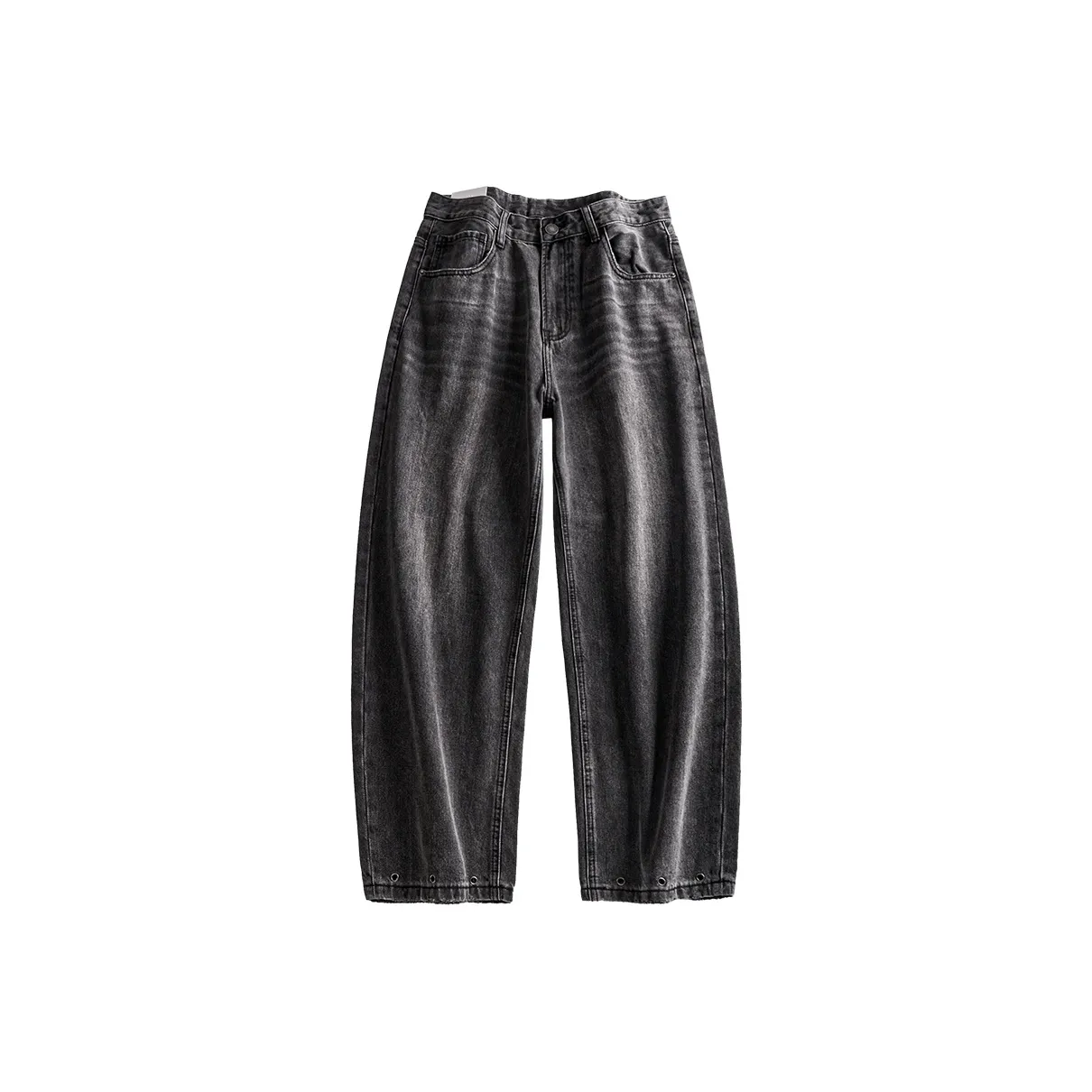 HZWH Серый Черный Мужские Джинсы