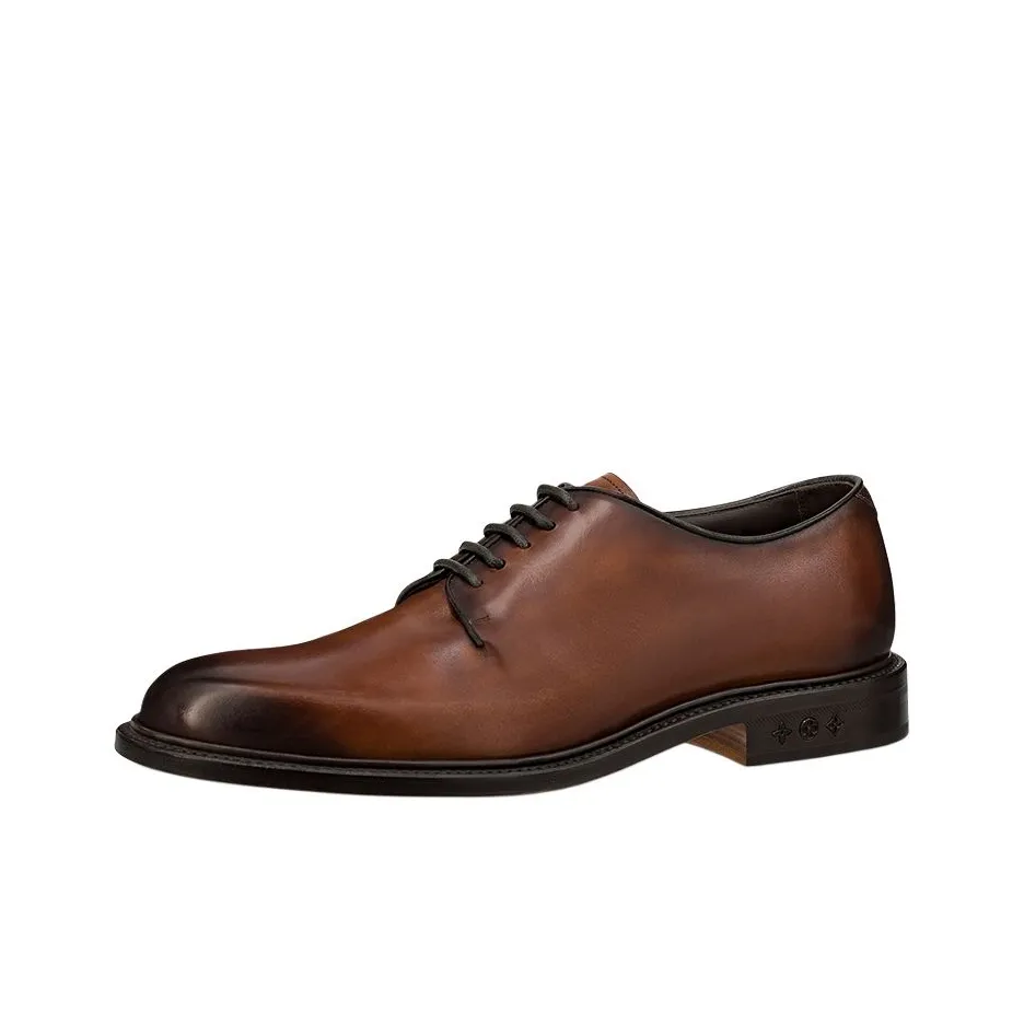 LOUIS VUITTON Fle Dress Shoes Men's Brown