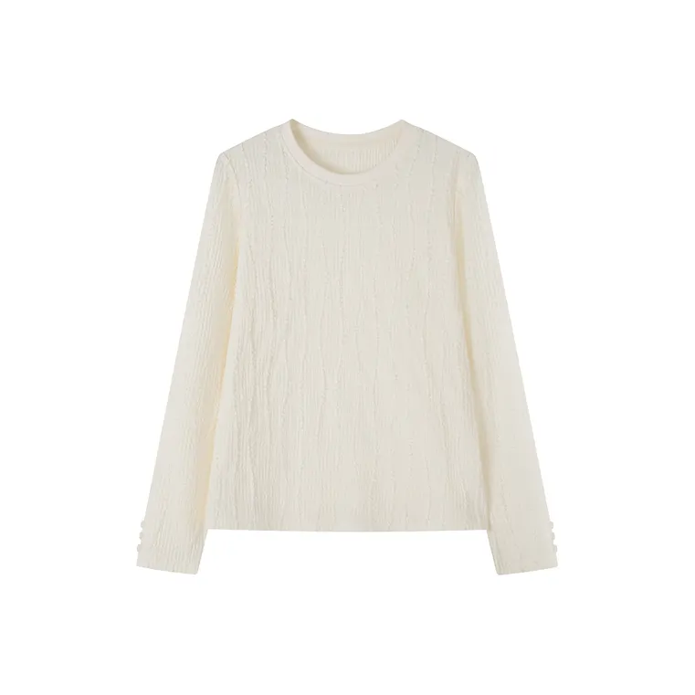 MOHANYIMEI Экрю Женские T-рубашки