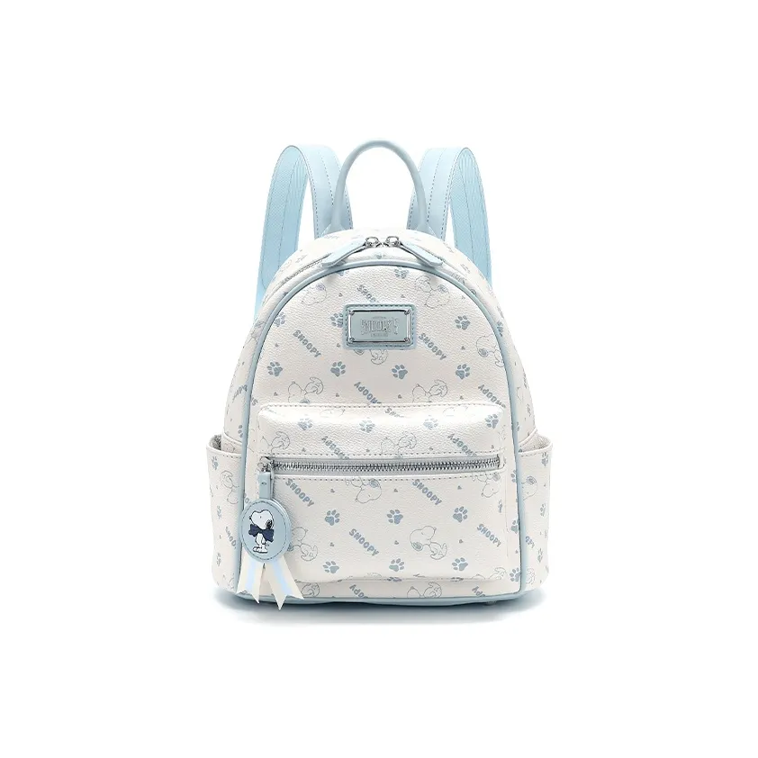 SNOOPY Рюкзак из ПВХ+ПУ (полиуретан) Женский Синий