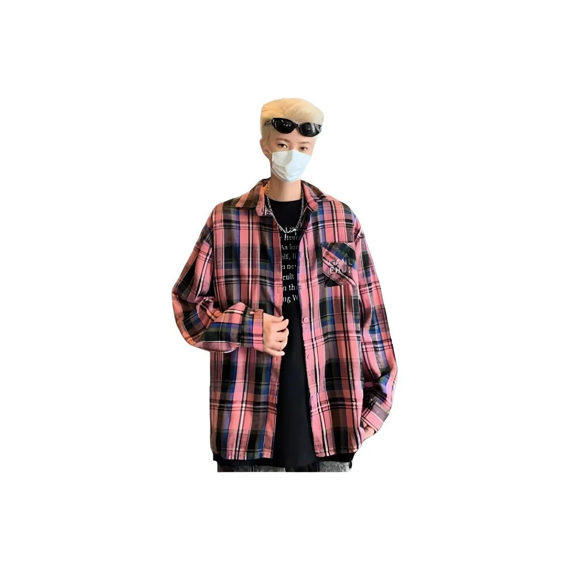 LH HOMME Розовые Мужские Рубашки