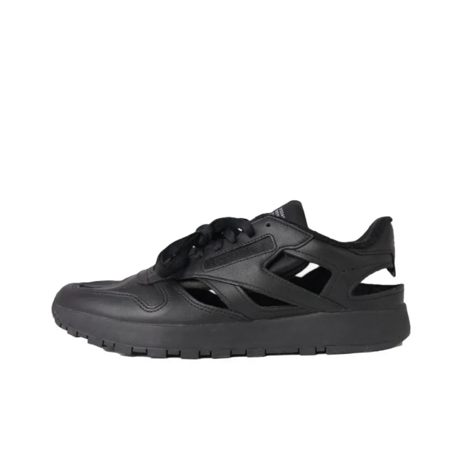 Maison Margiela Reebok Collaboration Classic Leather Tabi Decortique Low Топ Повседневная обувь Унисекс Черный