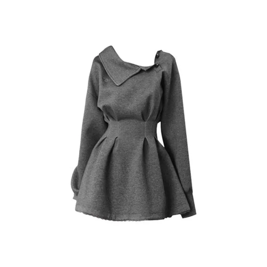 WOVLAS Длинное платье с длинными рукавами женское