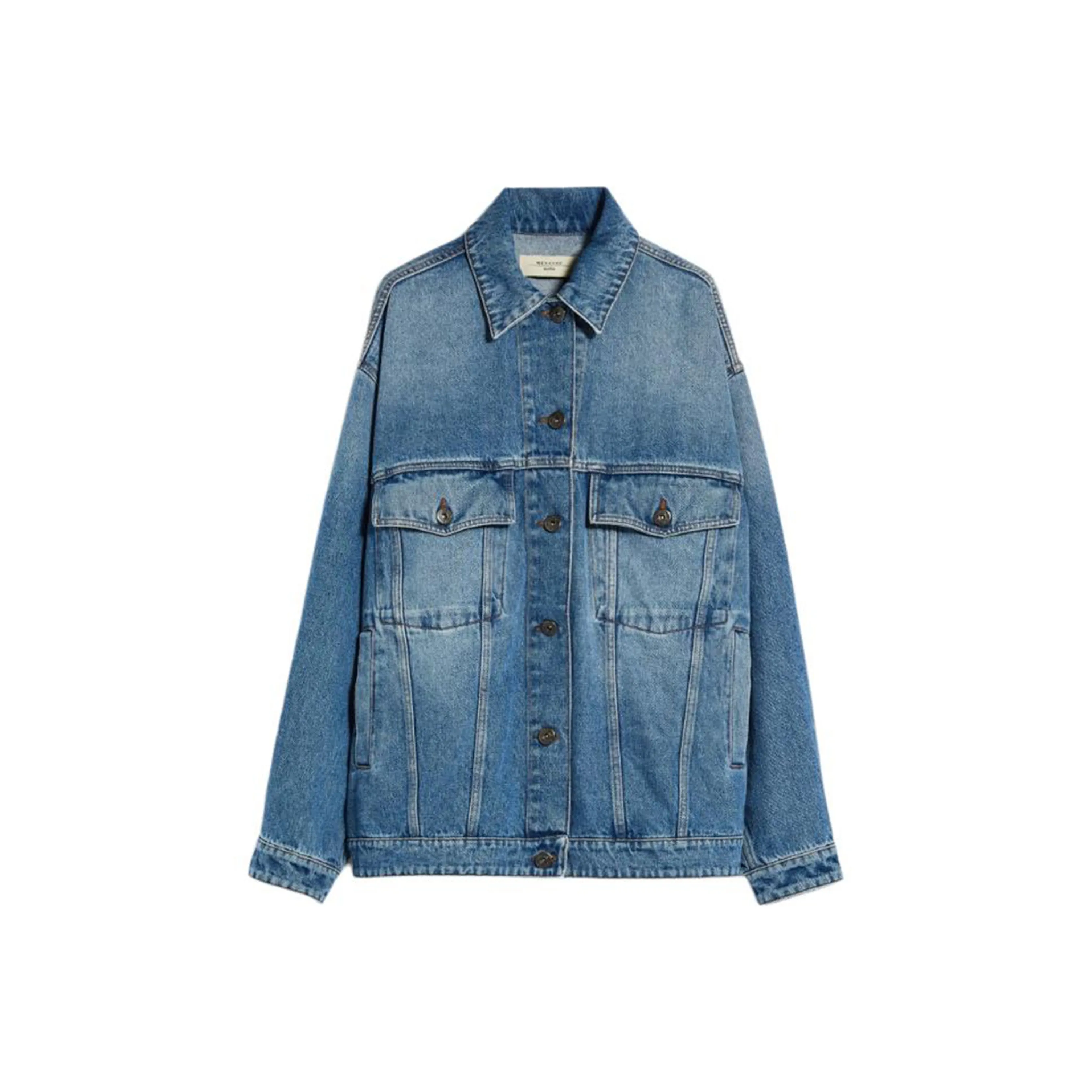 WEEKEND MaxMara Pio Collection Oversized Denim Jacket Denim Jacket Women's Blue