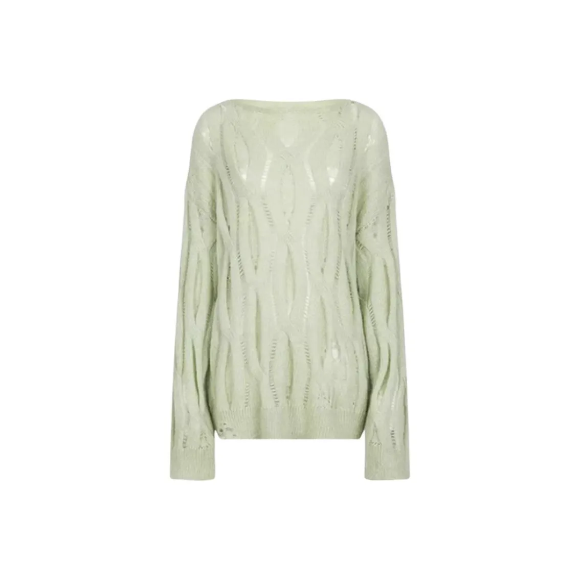 IUNOP Mint Mambo Hole Punch COVER UP Loose Fit Design Top Women's