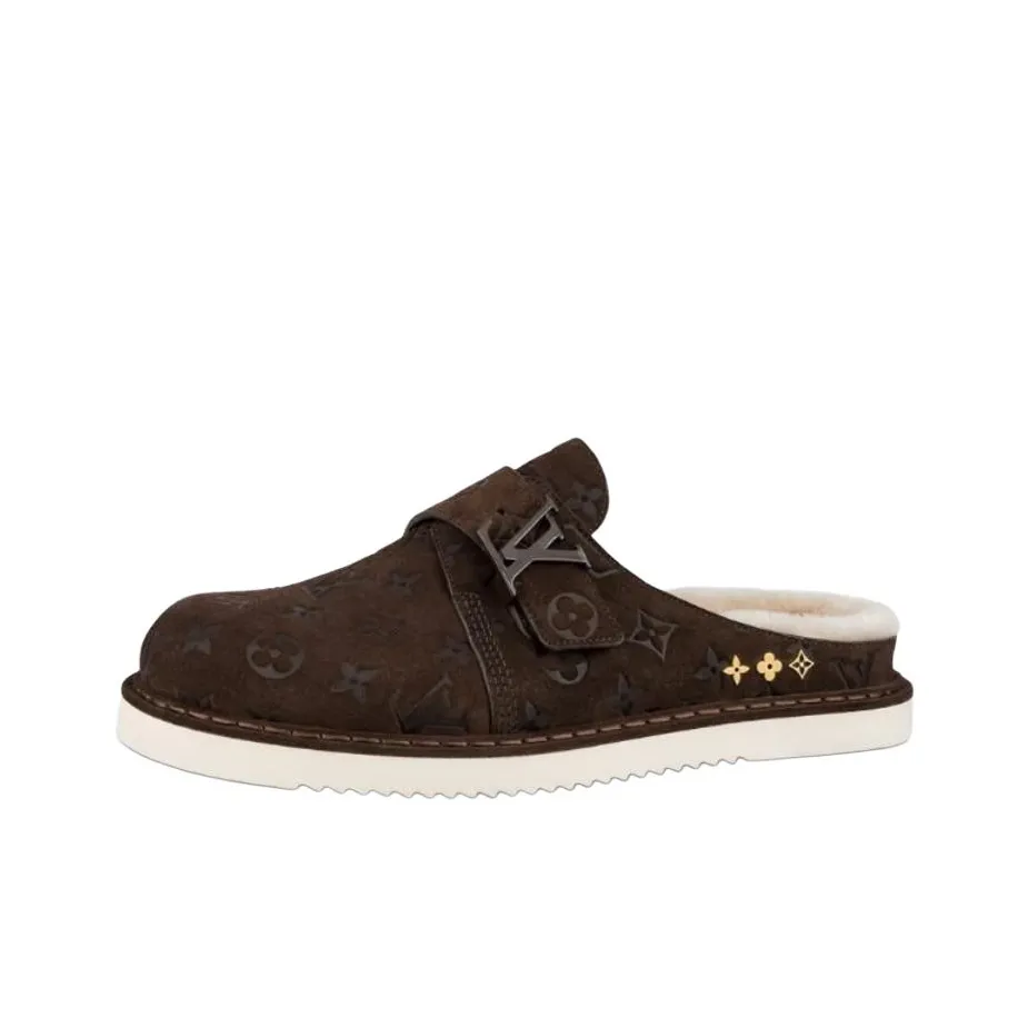 LOUIS VUITTON Lv Easy Mules 'Brown Monogram' Women's