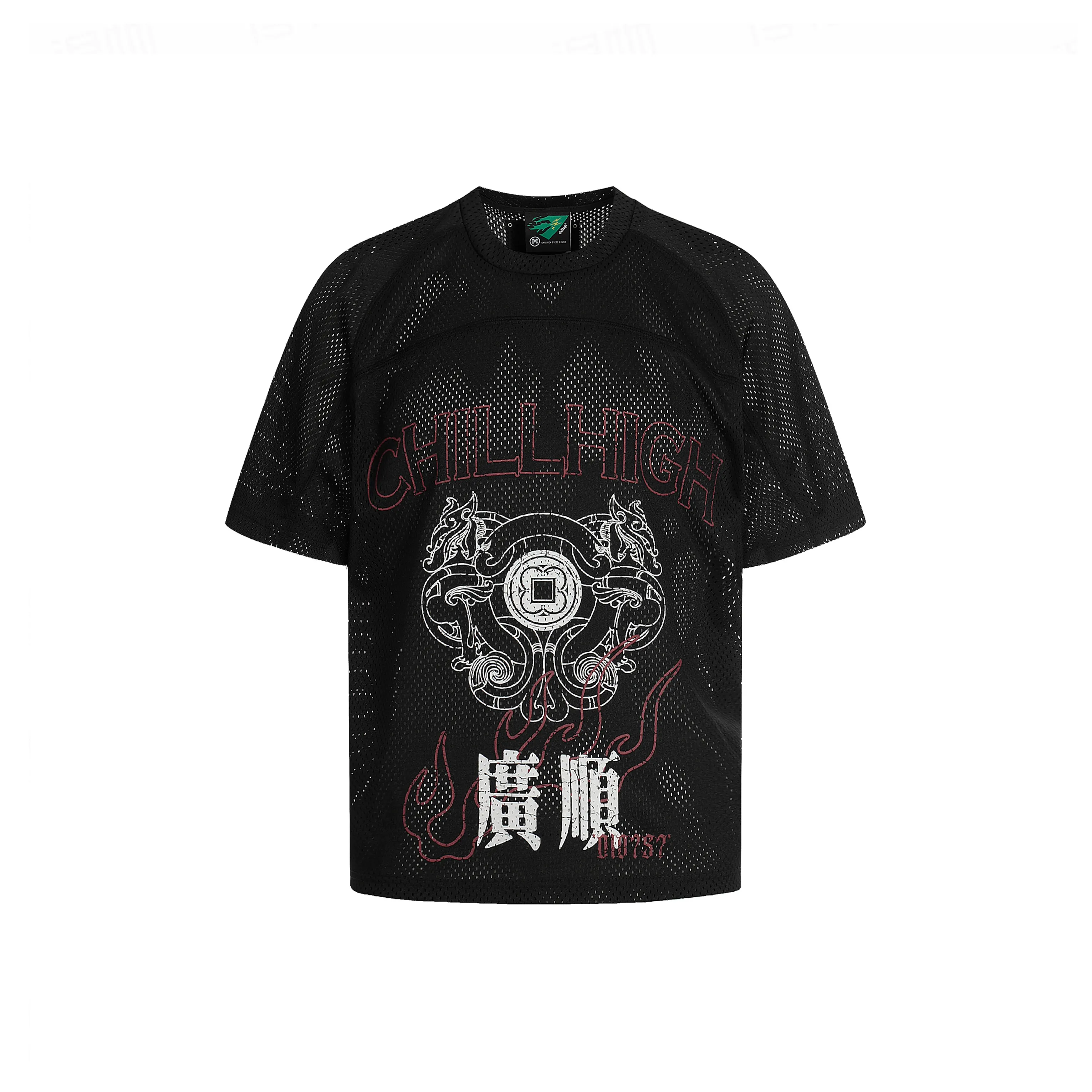 ChillHigh Спортивный ретро стиль Модный бренд Модный Быстросохнущий Короткий рукав T-рубашки Унисекс