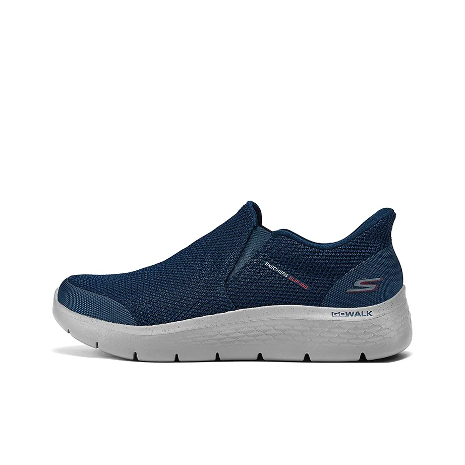 Skechers Slip Ins Slip-On Вспышка Обувь Амортизация Износостойкий Низкий Топ Casual Мужской Морской Синий