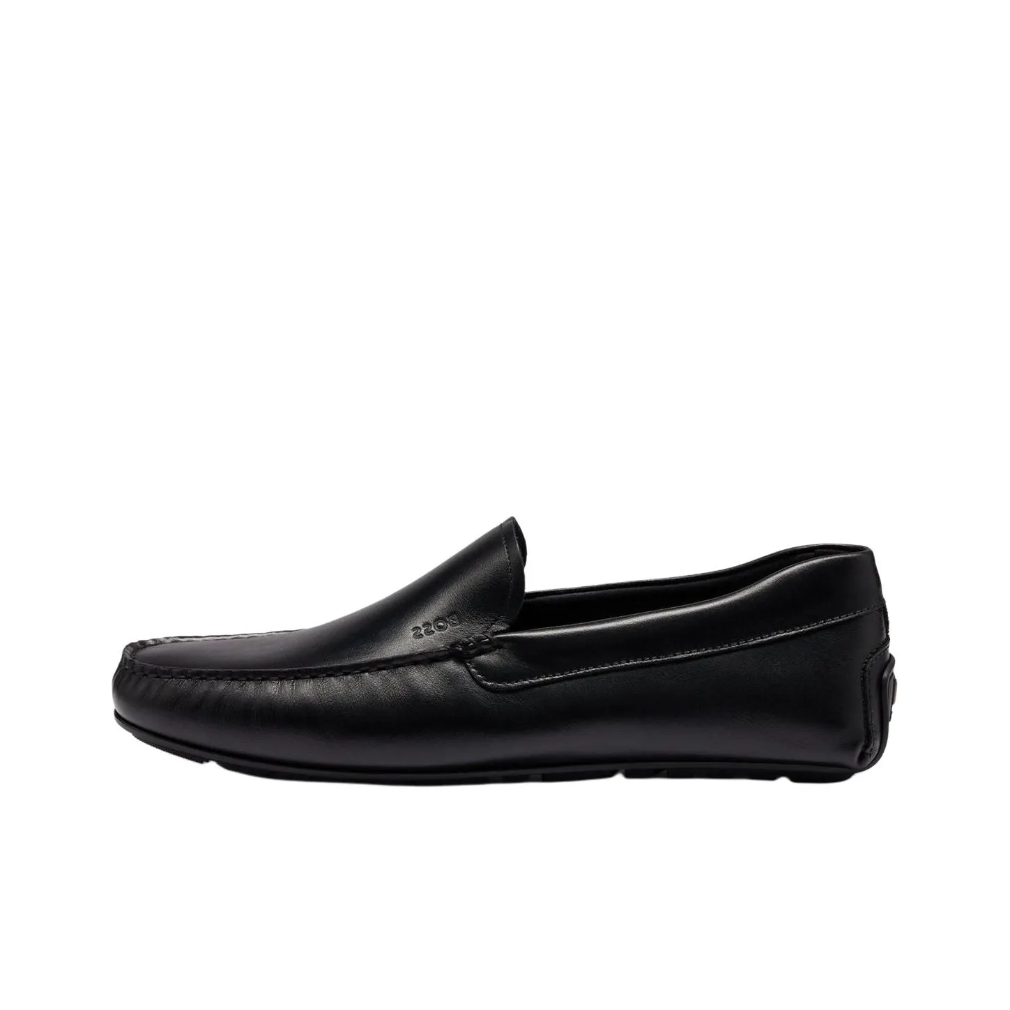 BOSS Logo-debossed Leather Driving Shoes