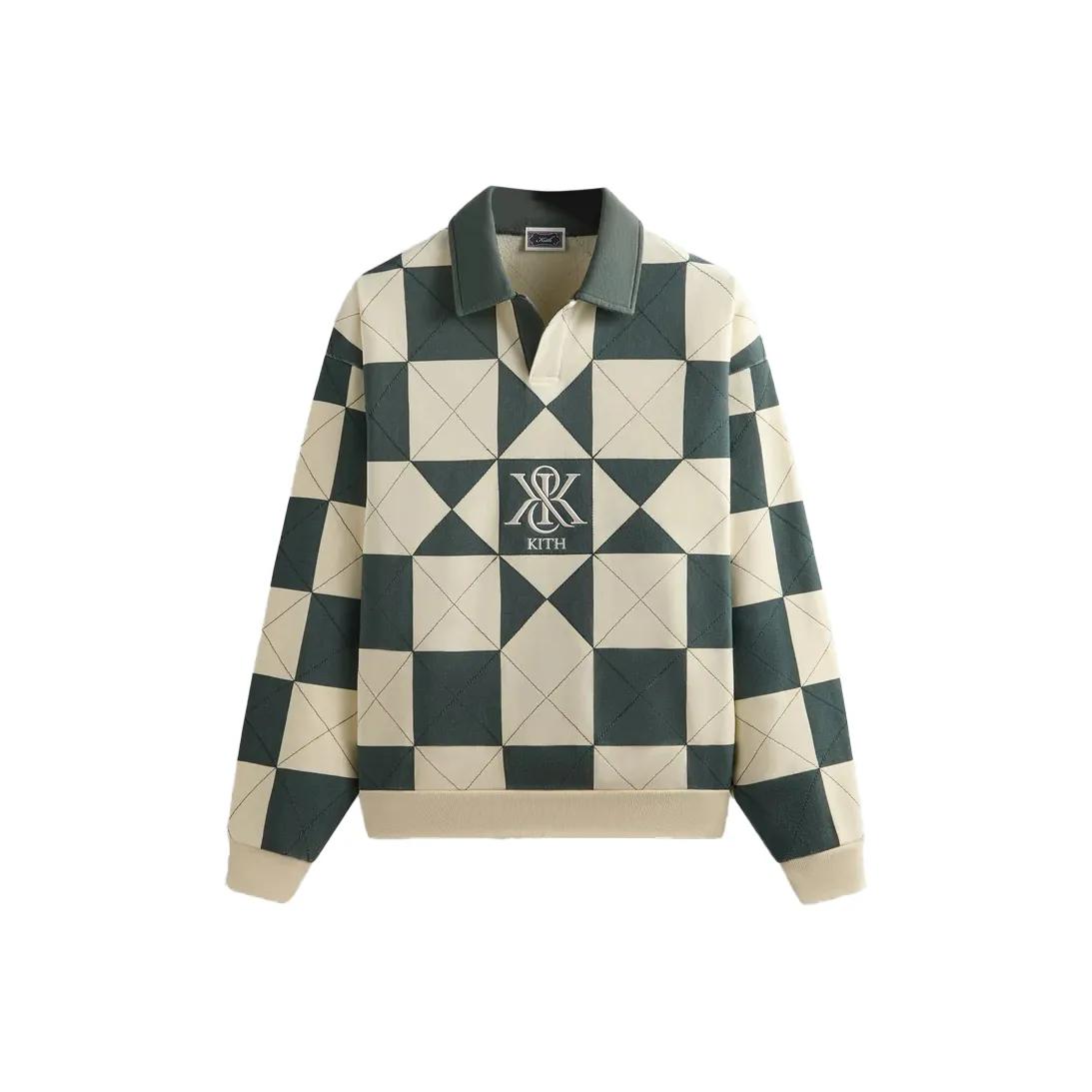 KITH GEO Quilted Nelson Rugby Свитшот Мужской