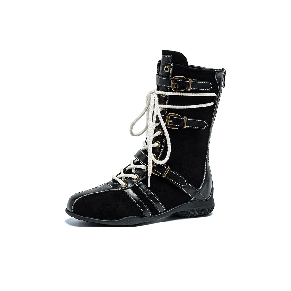 BENZI Короткий Мартин Boot Женские Стиль Майярд Коричневый