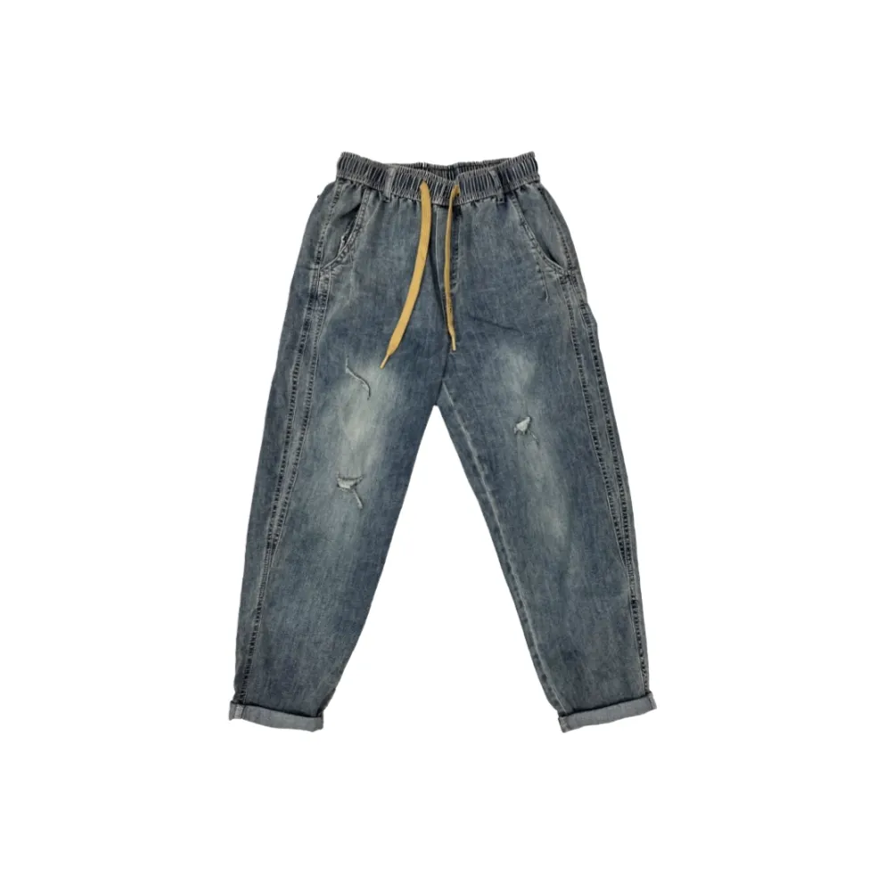 CAT'S PAW Синий Серый Унисекс Джинсы