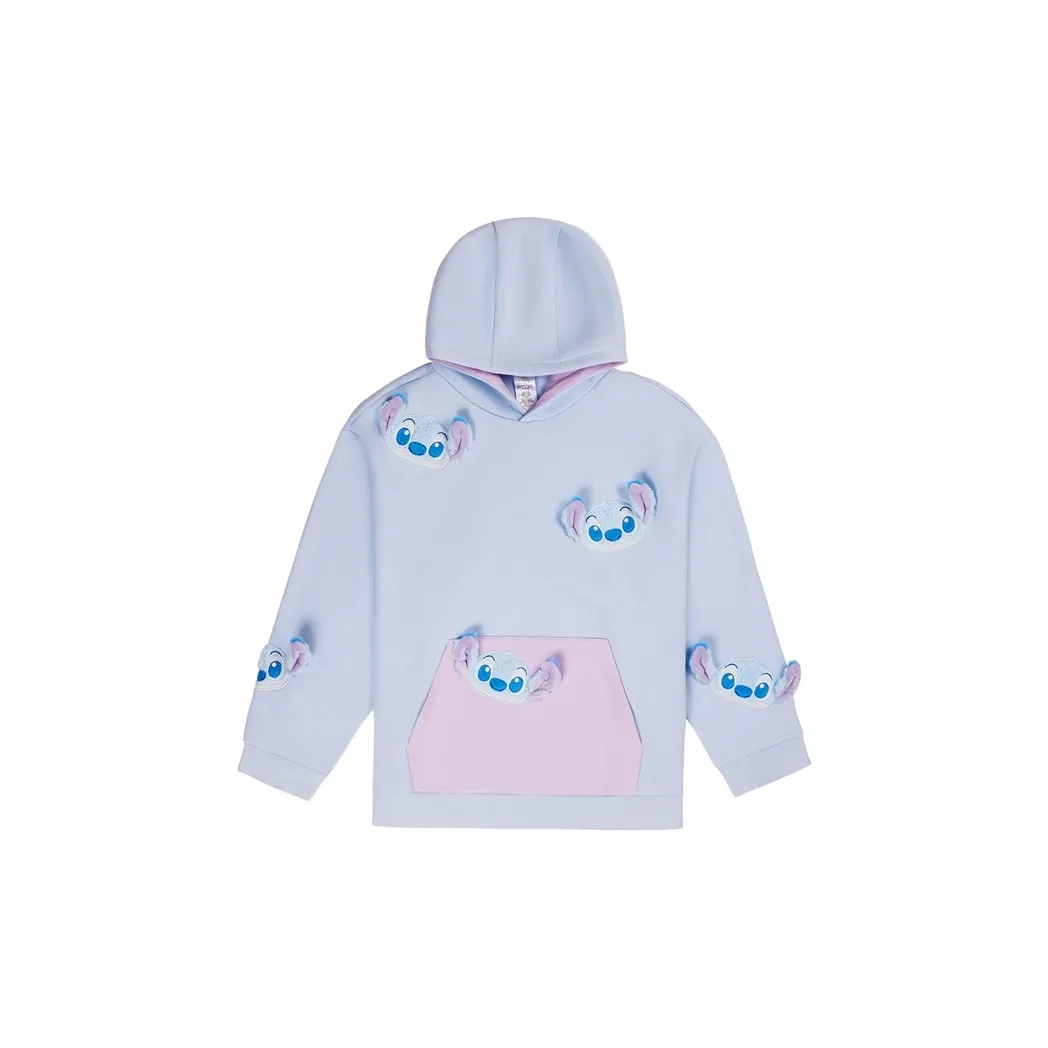disney x Disney Store Charming AUTUMN Стич Винни-Пух Толстовка Детский Взрослые Пуловер Casual Hoodie Мерч по IP