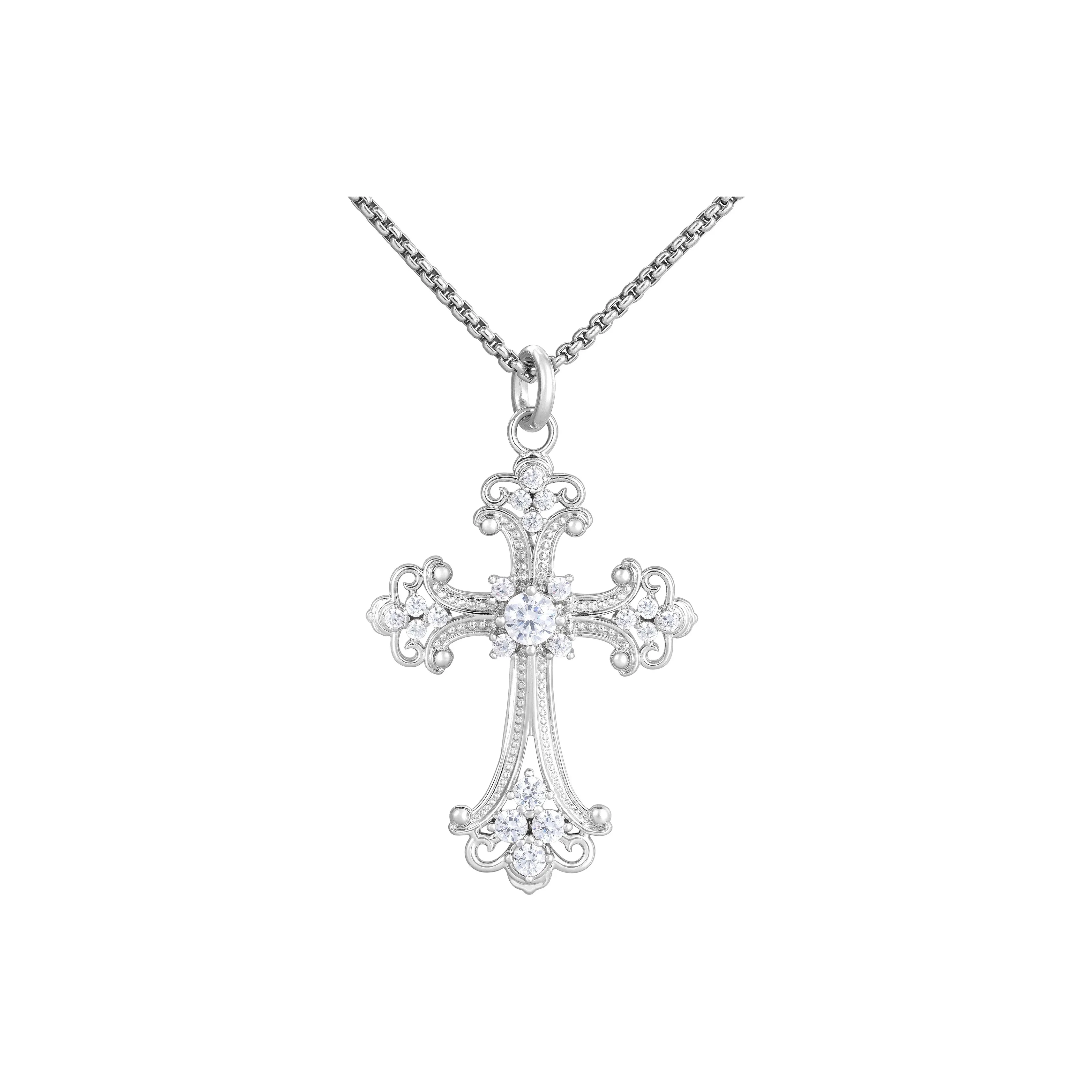 ICEGANG Белое золото с медным покрытием ожерелья унисекс