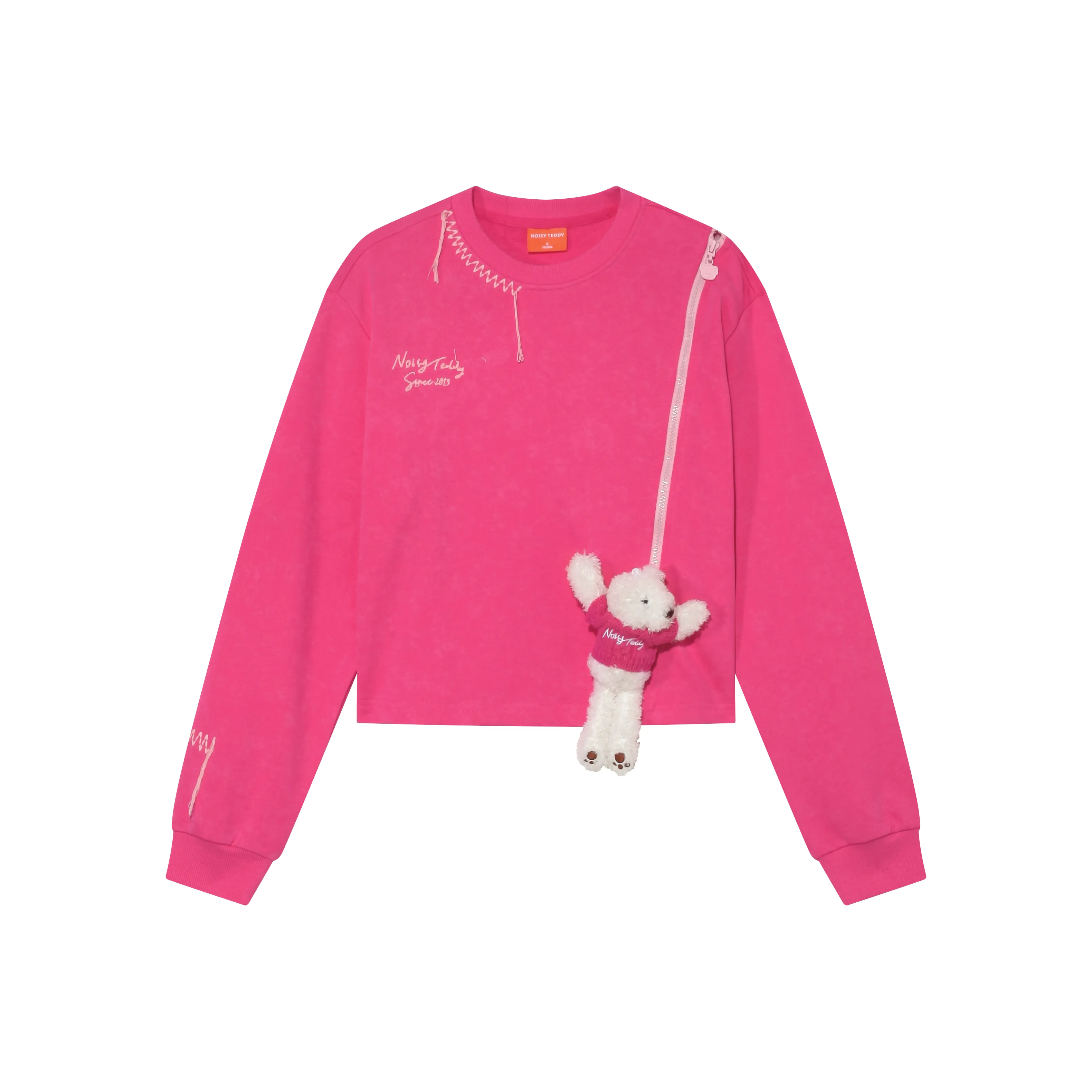 NOISY TEDDY Длинный рукав Пуловер Свитшот Женские
