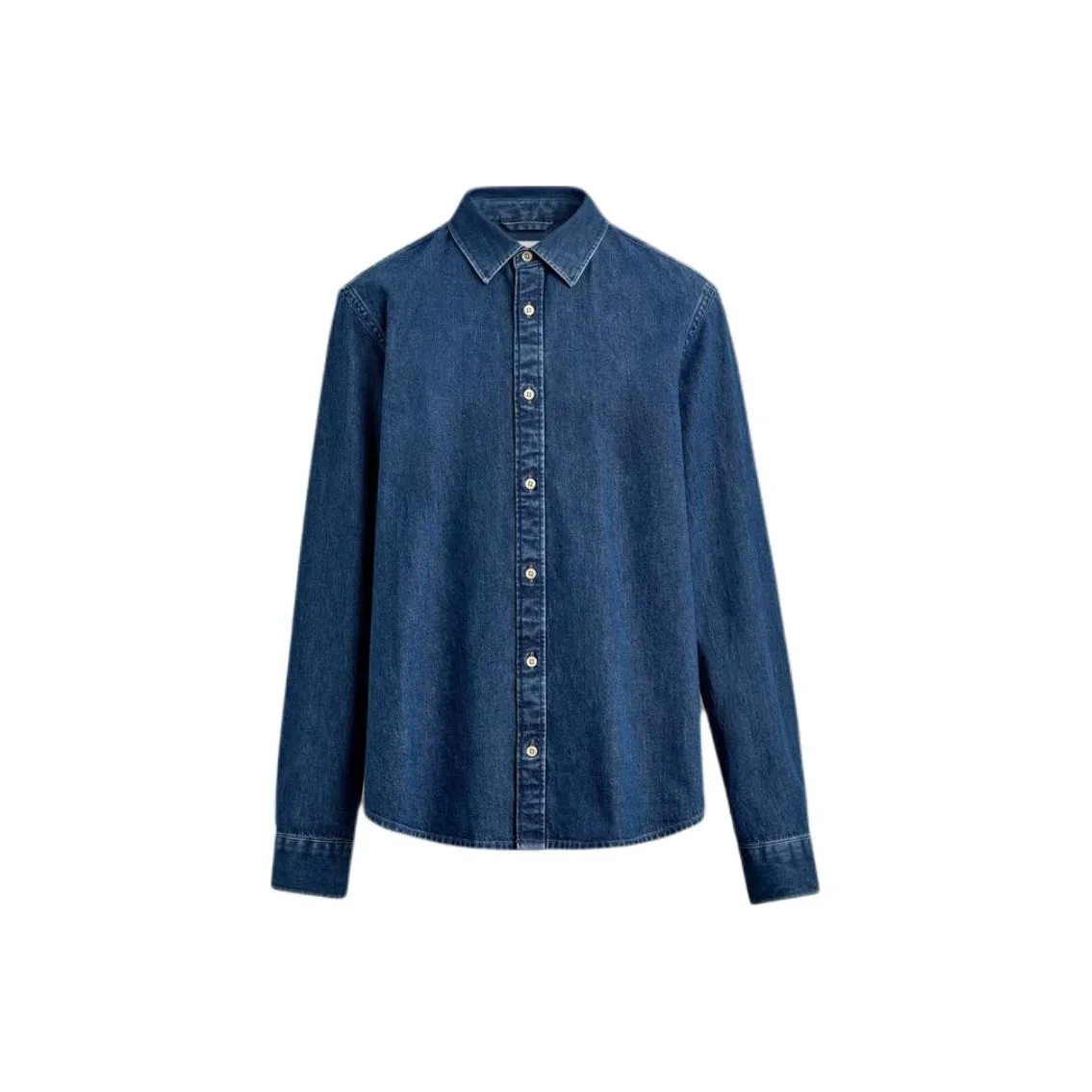 ZARA Мужские рубашки светло-синие