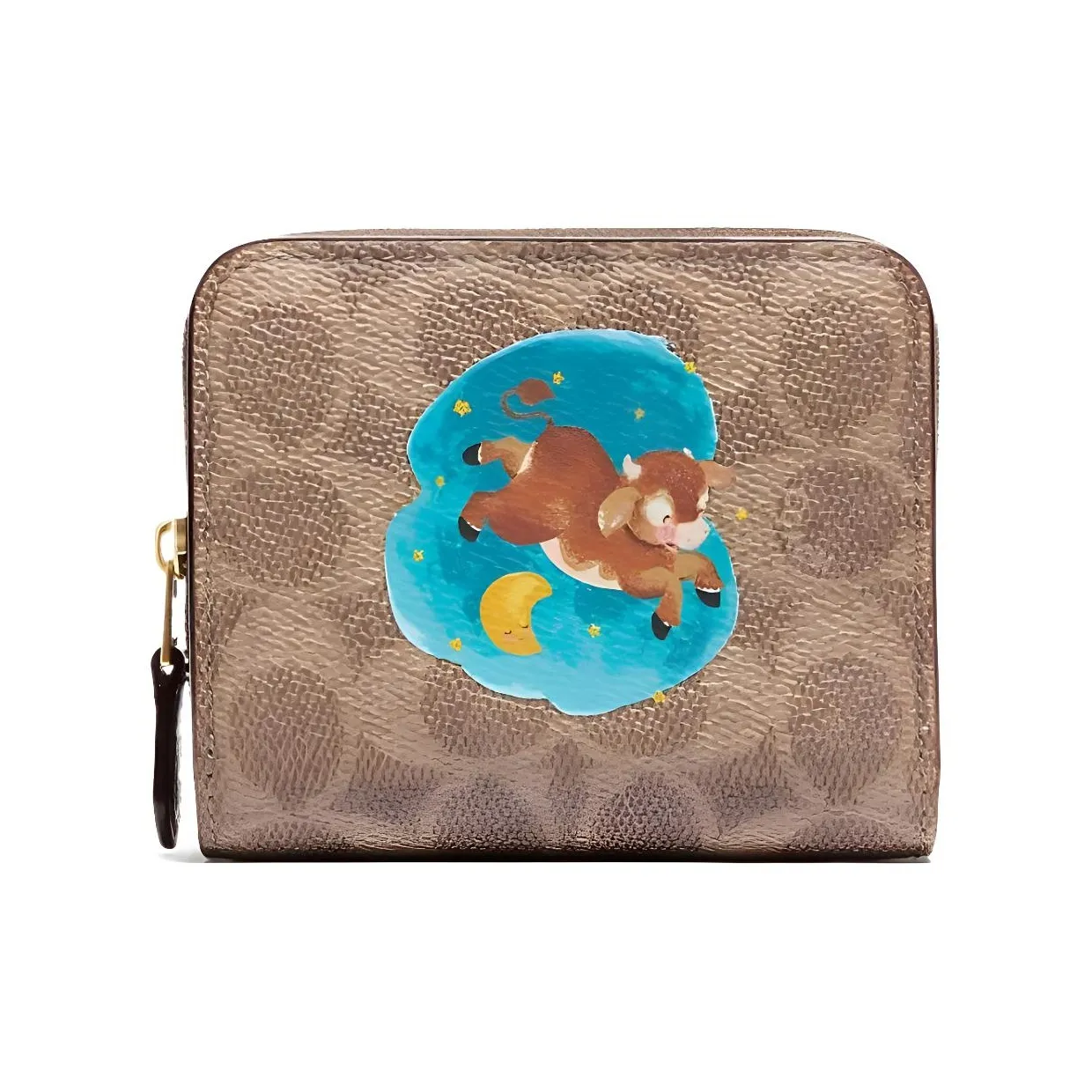 COACH Карман из искусственной кожи кошелек для карт женский коричневый