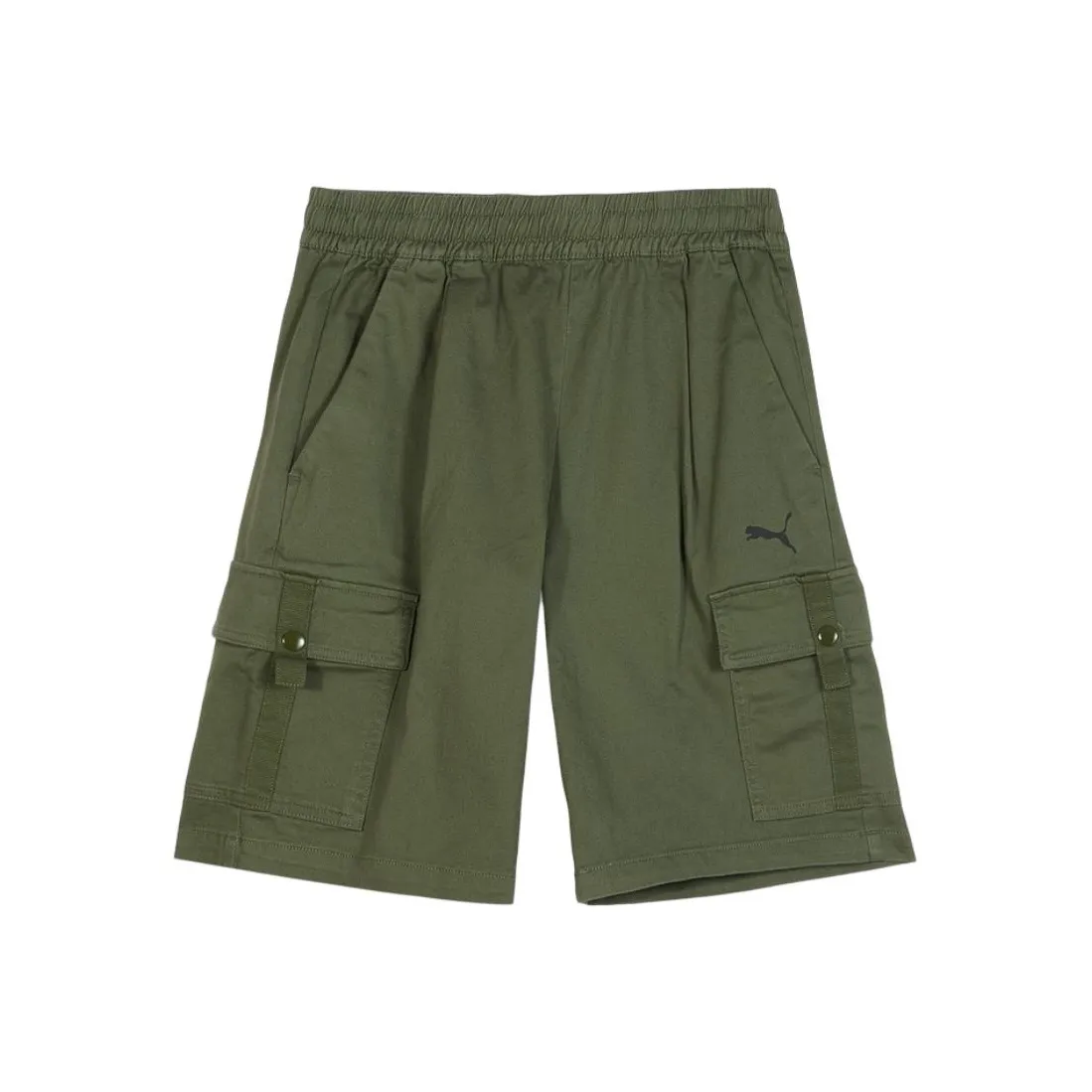 PUMA Ткани вязаные Армейский зеленый Мужской Шорты карго