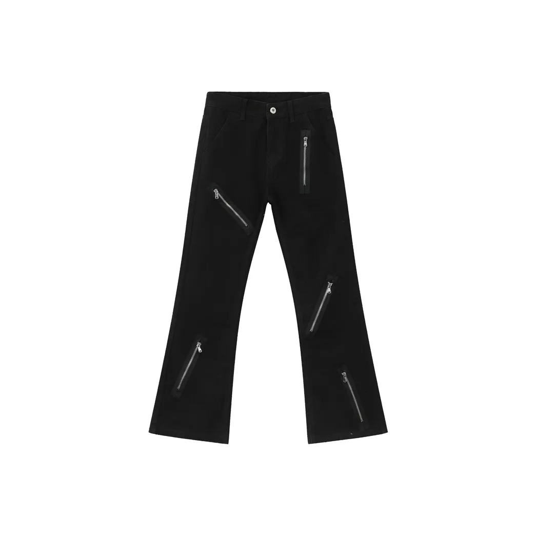 Voguo Relay Черные Унисекс Джинсы