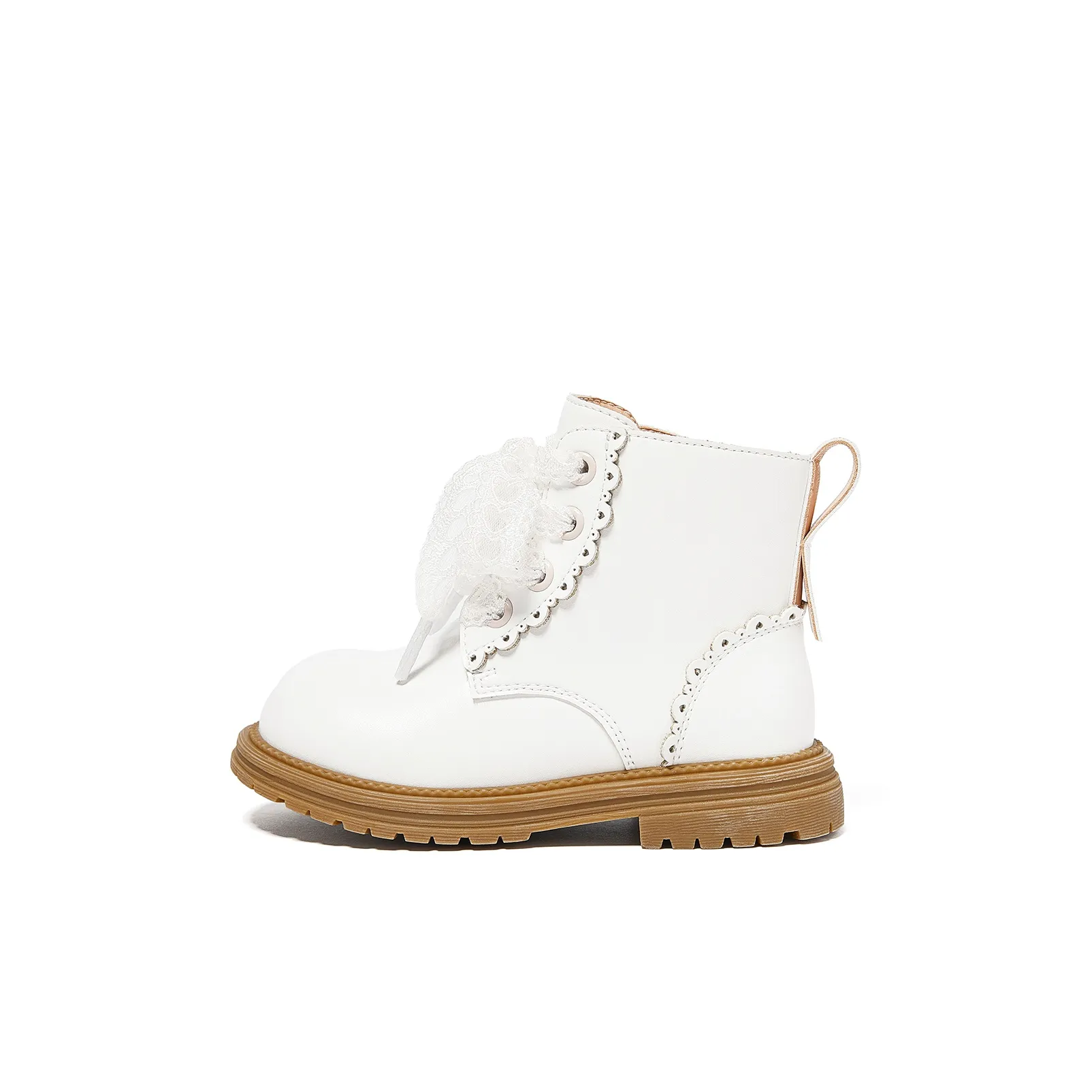 Snoffy Anti KICK Дышащий Противоскользящие кожаные детские сапоги кремово-белый для малышей