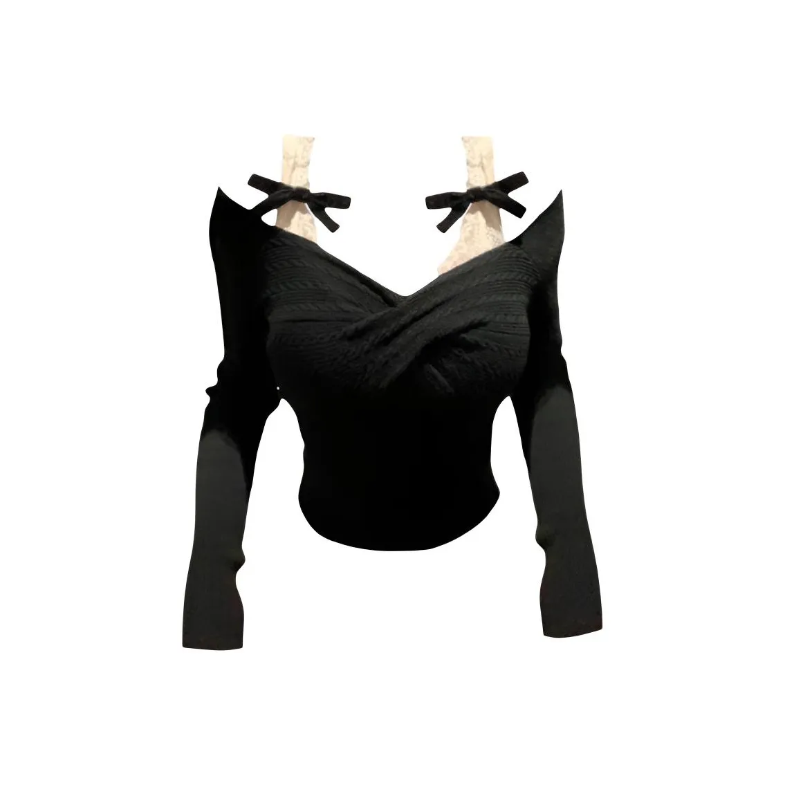 IUNOP Внутренняя одежда Сладкий и Пряный Off The Плечо Облегающий крой Укороченный Топ Женские