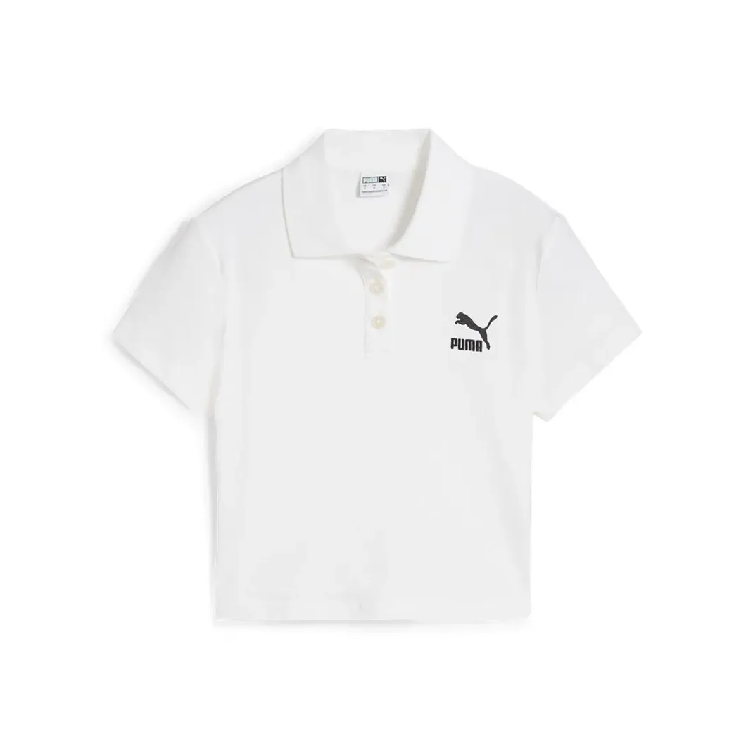 PUMA CLASSICS POLO BABY TEE Женские Поло Women's White