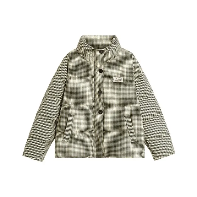 Inman Толстый и не объемный Маленький TREASURE совместный бренд Похудение Зимний Доступный Теплоизоляционный Модный ATMOSPHERE Пуховая куртка Женские