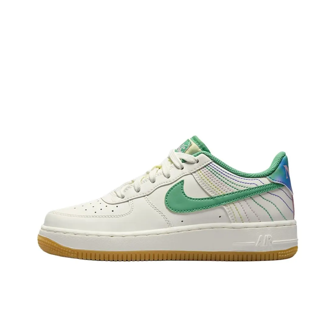 Nike Air FORCE 1 Low Топ Детские Скейтбординги Белый Розовый Синий Подростки