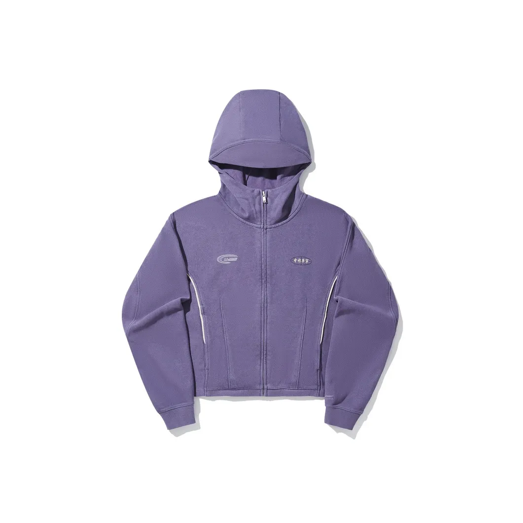 LiNing Свитшот Женский Пыльно-Синий Фиолетовый