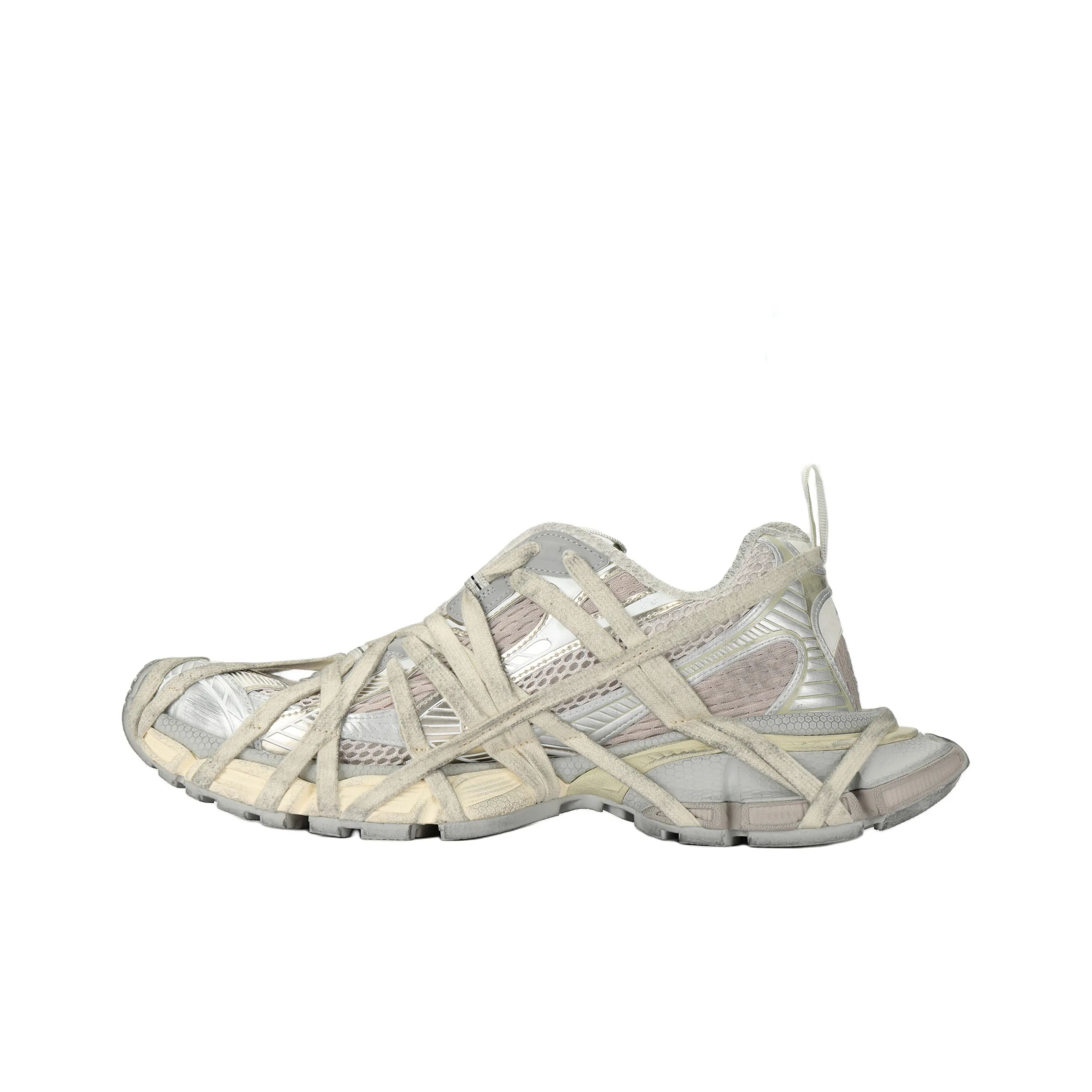 Balenciaga 3XL Extreme Lace Sneakers 'Light Beige Mesh And Polyurethane'