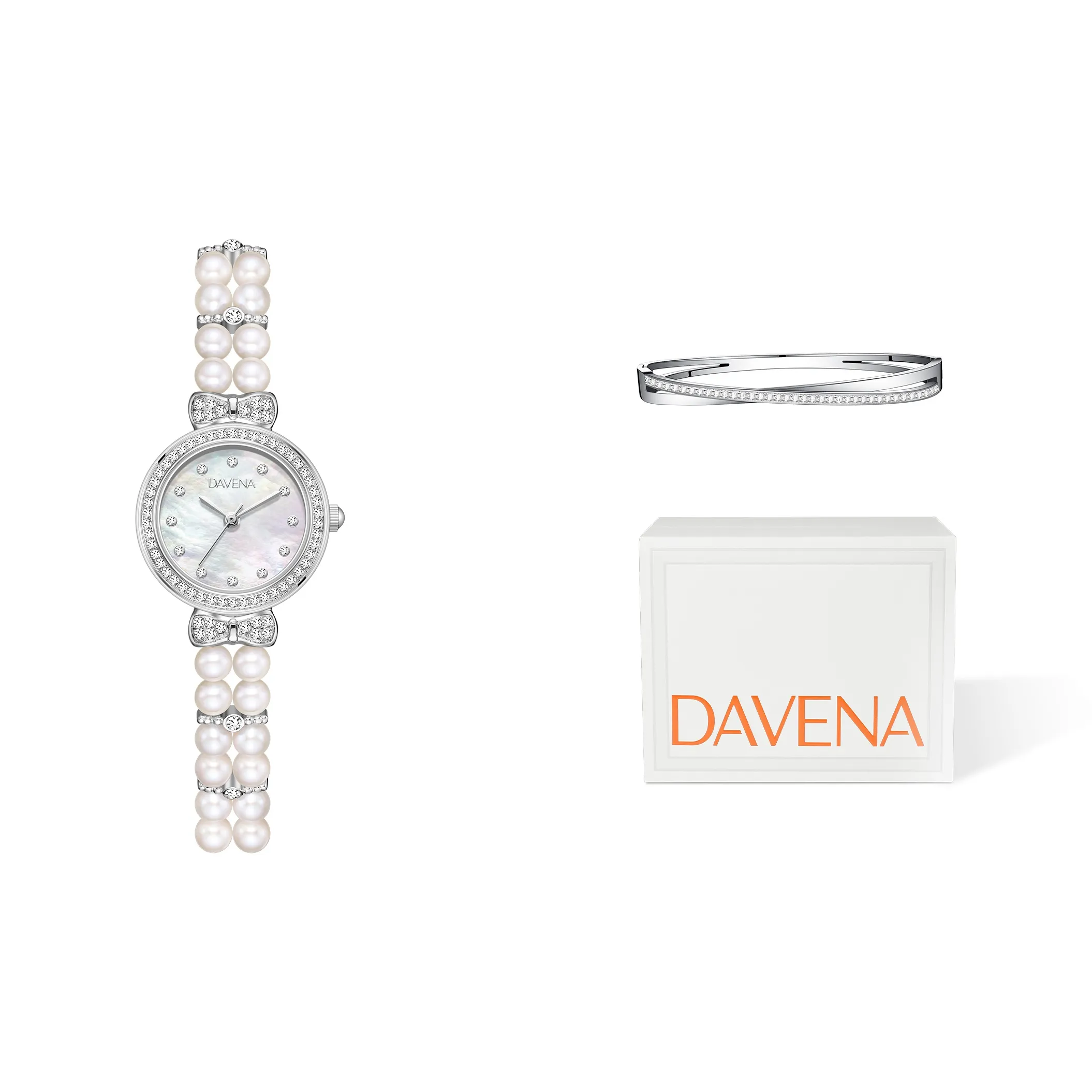 DAVENA Shining Adventure Collection Кварцевый механизм ремешок из нержавеющей стали женские часы