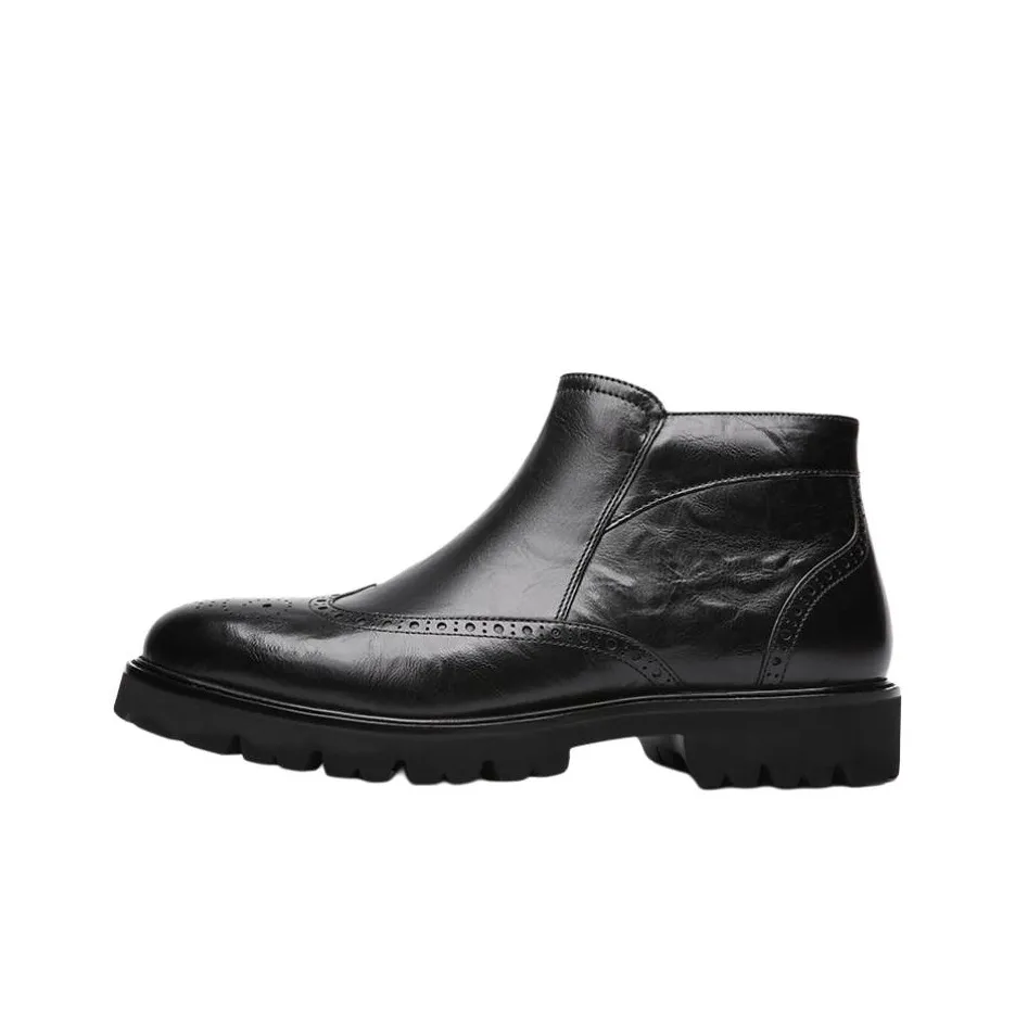 CROWN Ankle Boots Men's Black