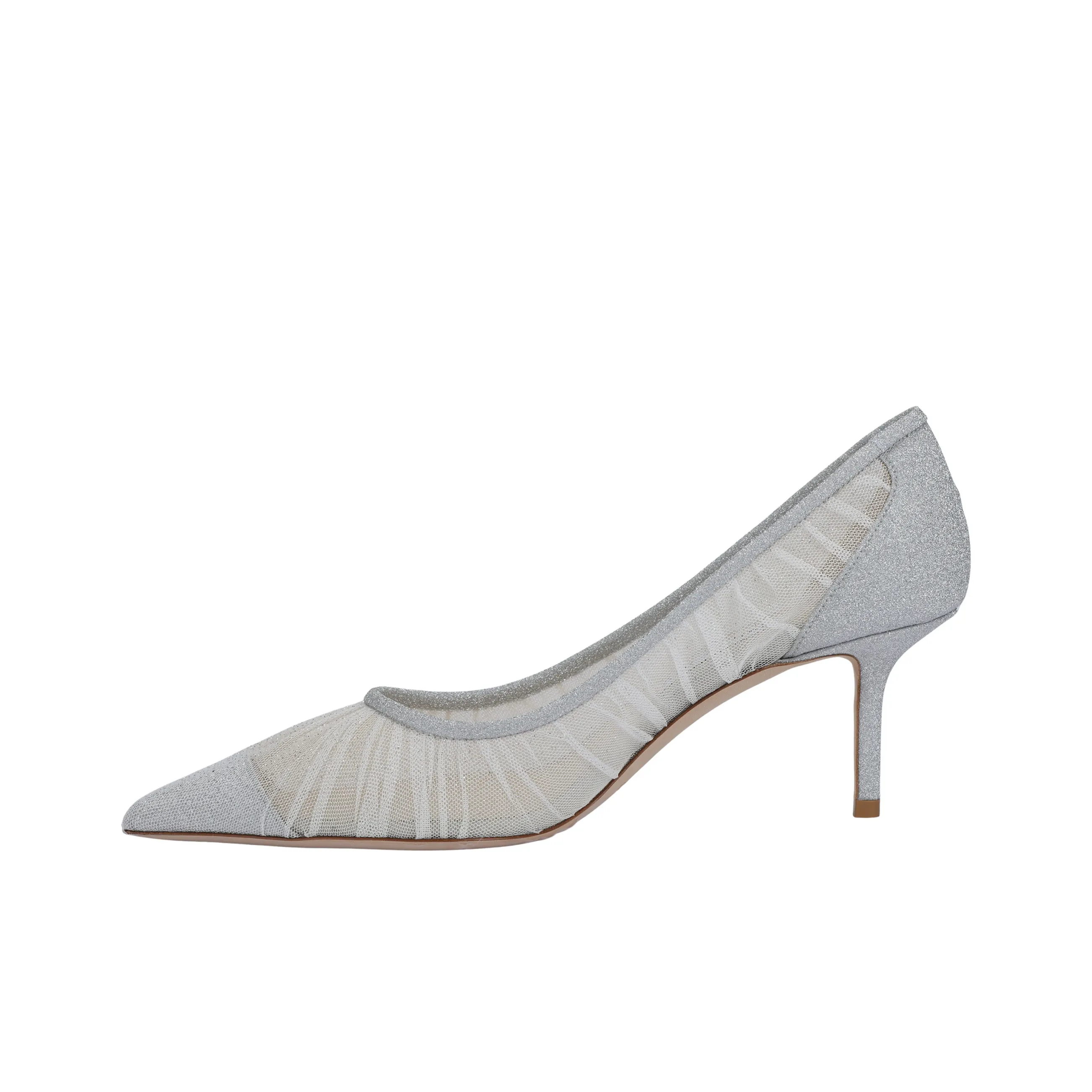 Jimmy Choo LOVE Slim Heel High Heels 6.5cm Women's Silver