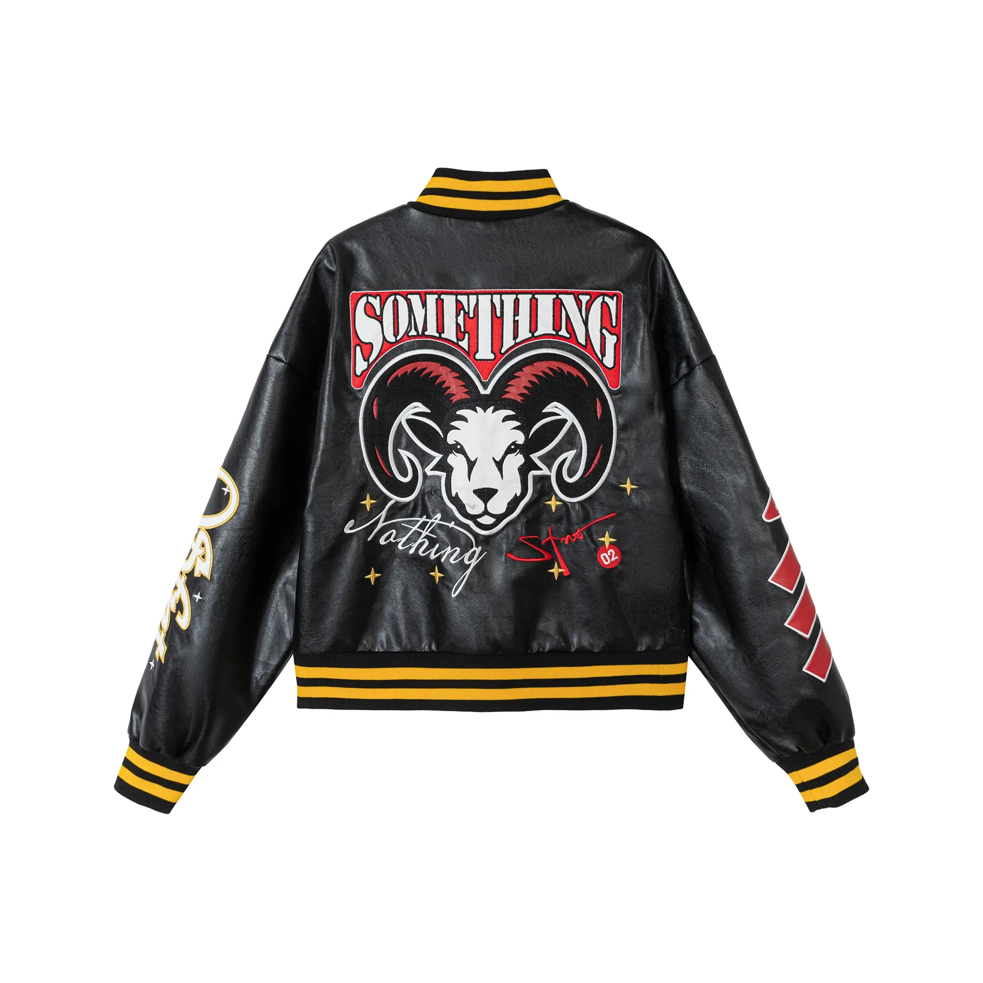 SFNT Бейсбол Кожа Пальто Унисекс