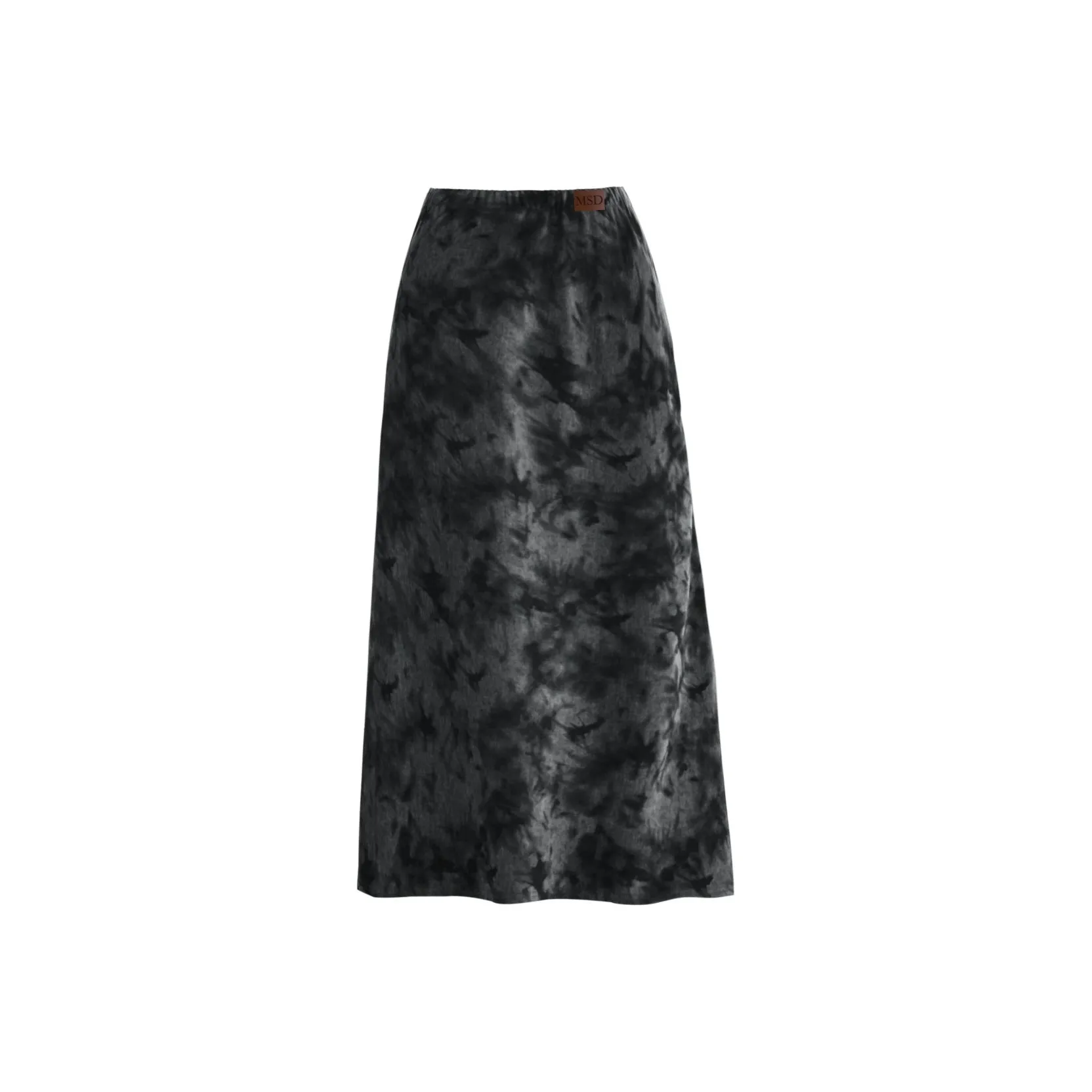 Розовый Черный Tie Dye Женские Повседневные Длинные Юбки