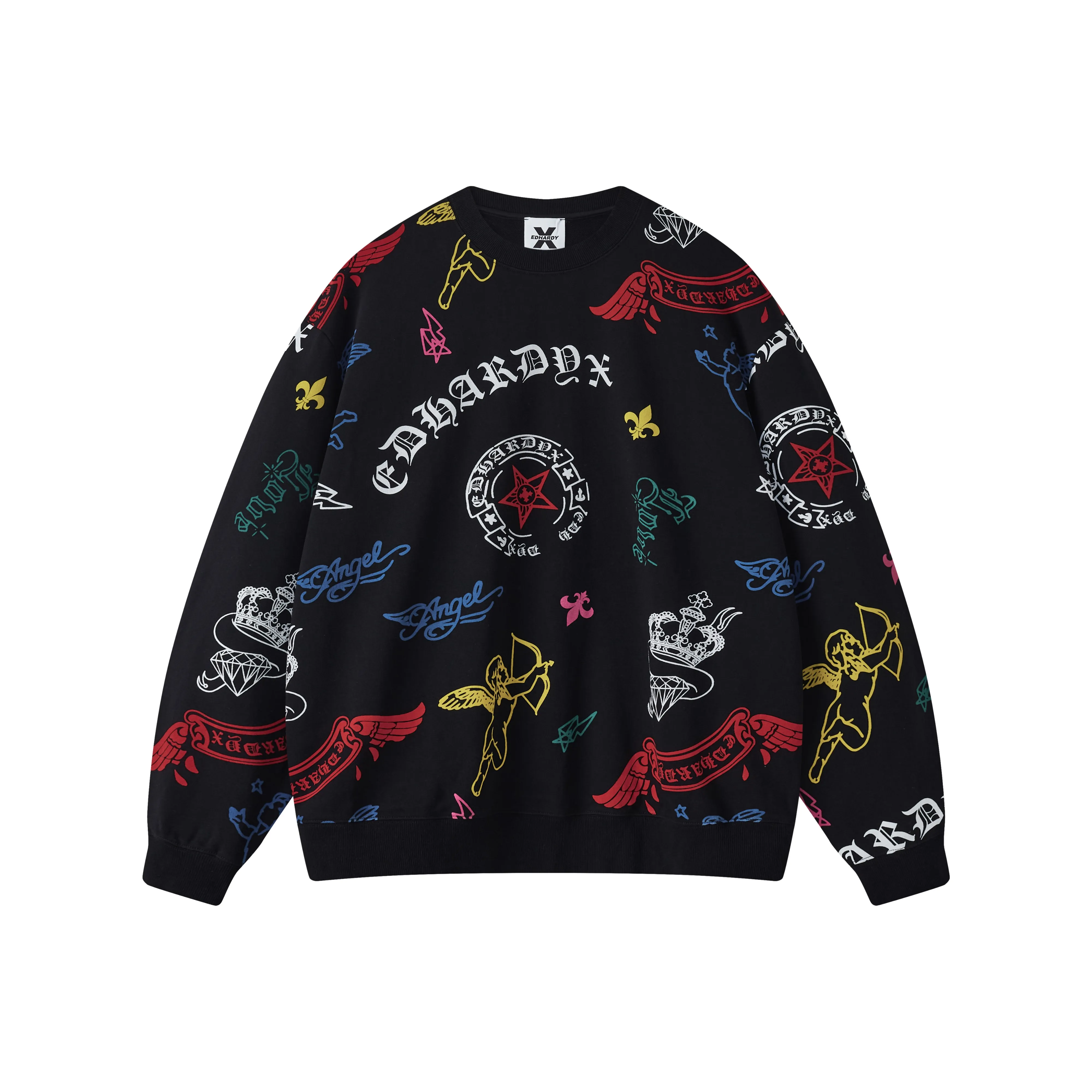 ED HARDY X Черный Унисекс Свитшоты