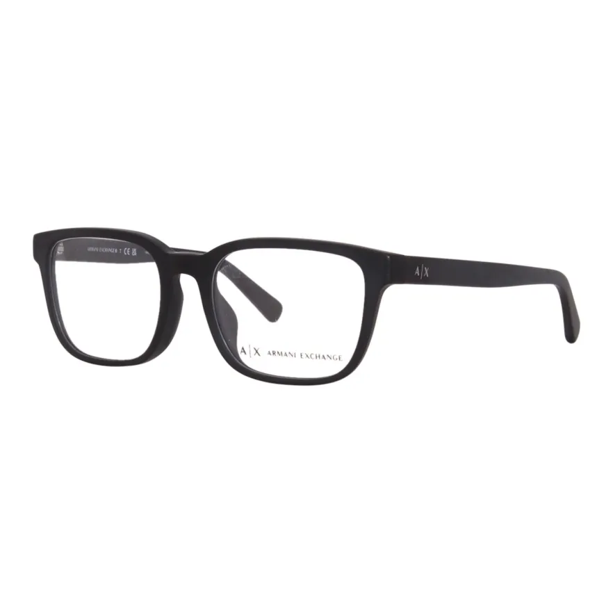 EMPORIO ARMANI Квадратные Оправы для Очков Унисекс Матовый Черный