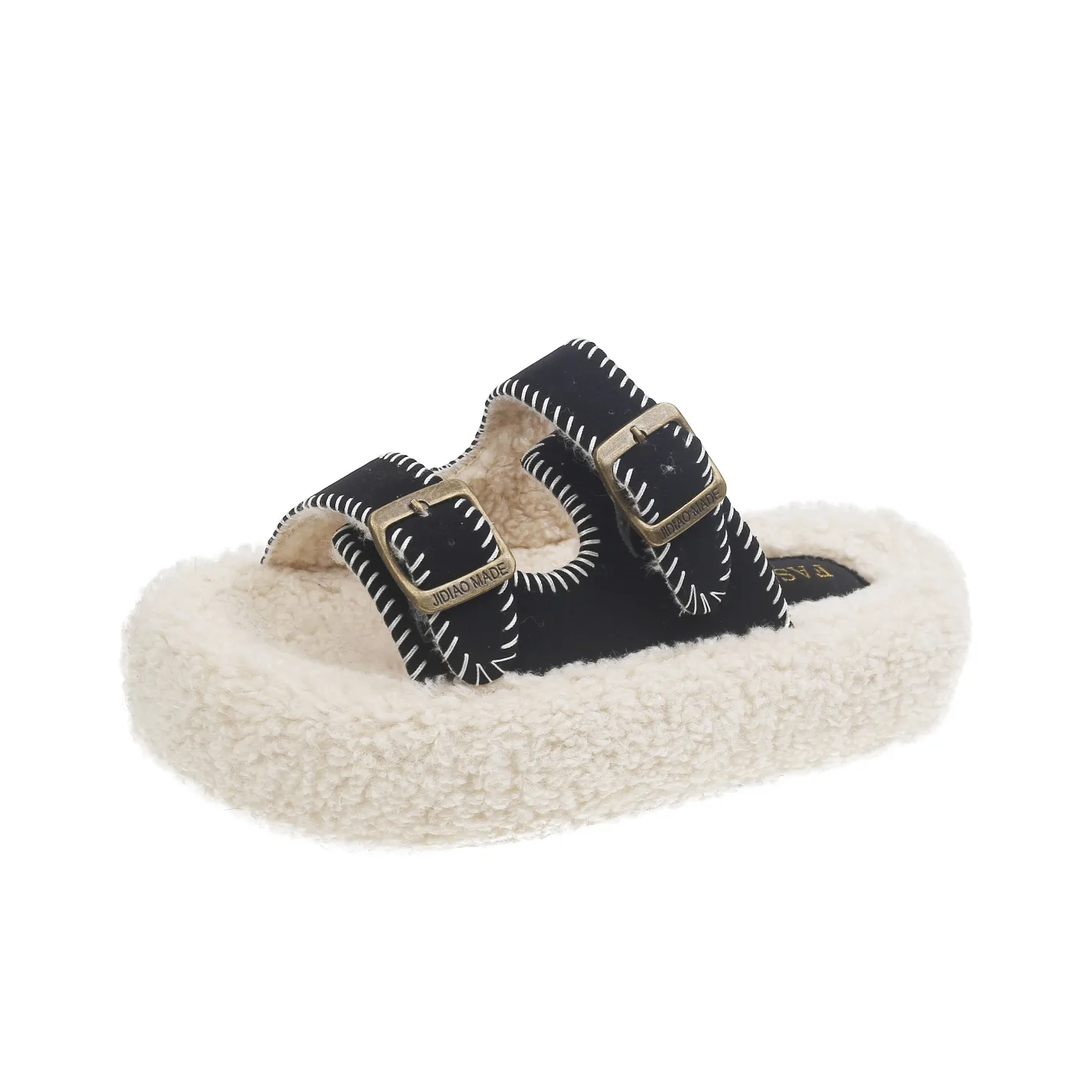 WUJI Резина Korean Style Slide Viscose Slippers Trend Women's