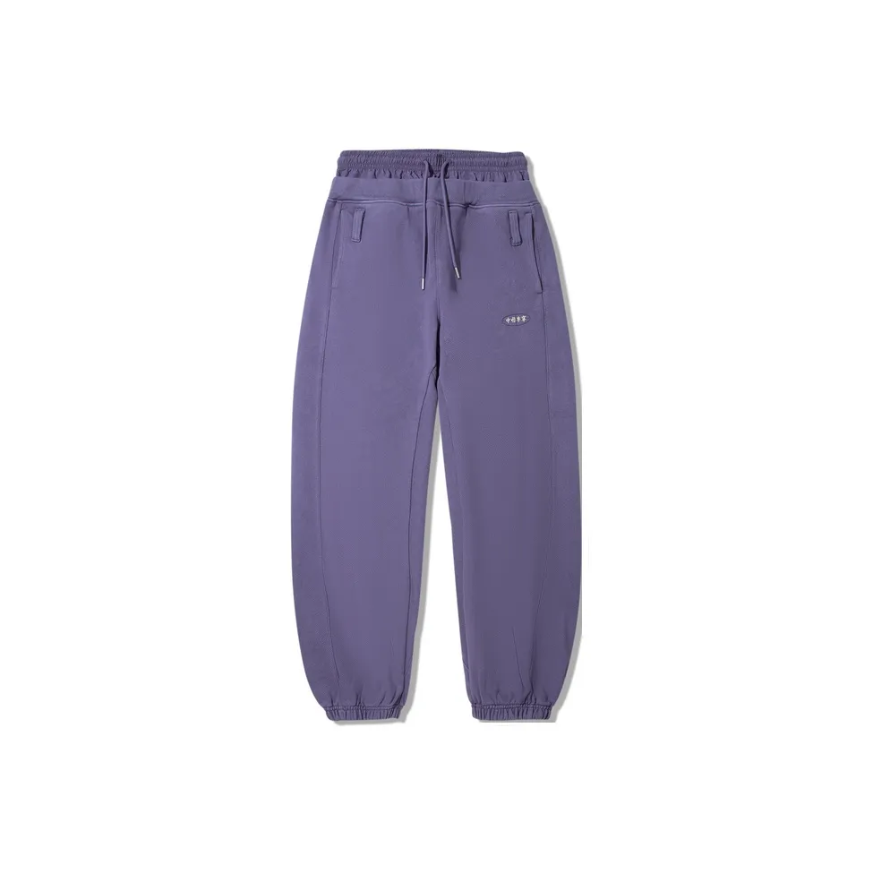 Лайнер Повседневные Штаны Женские Пыльно-Синий Фиолетовый