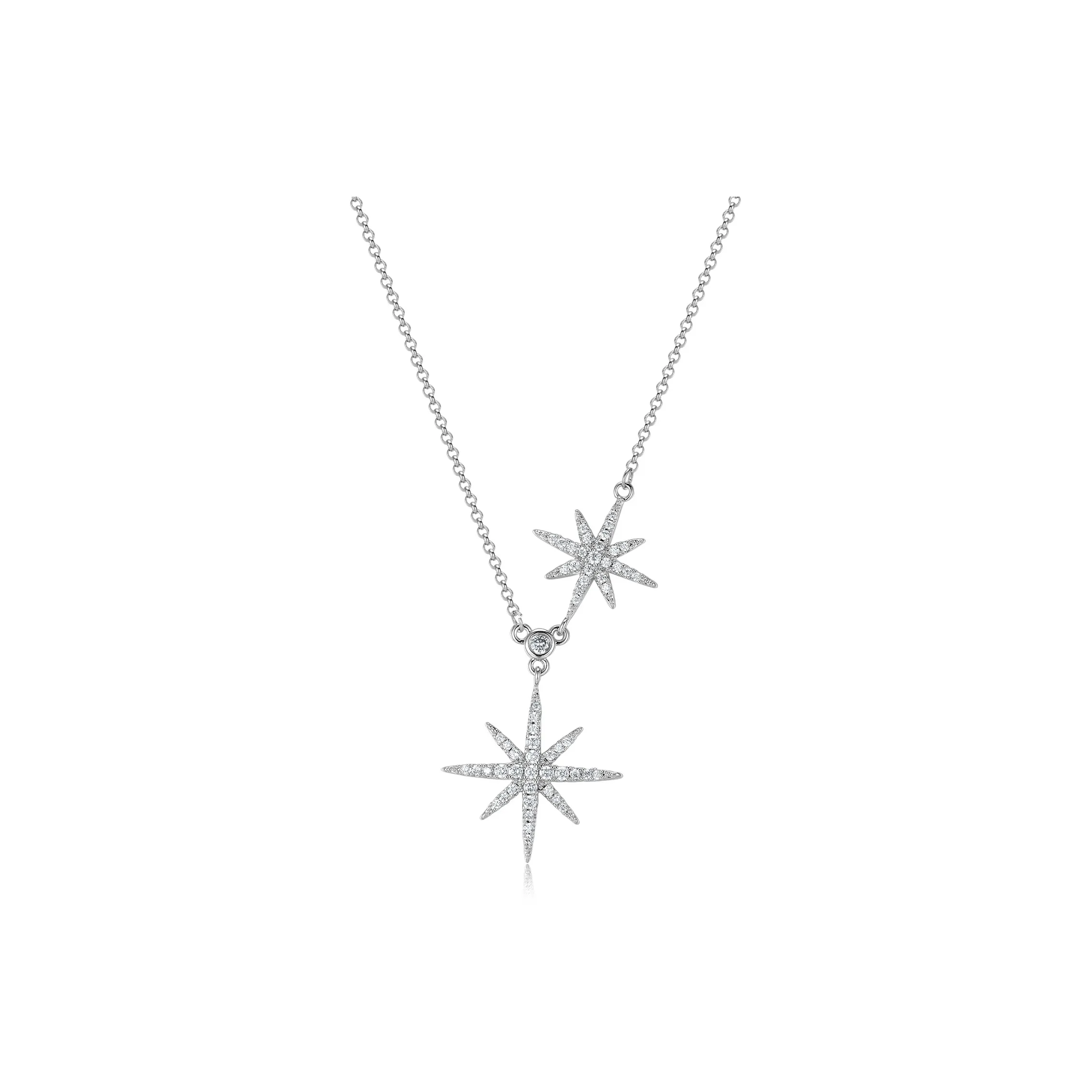 CMLZIUA Золотой Покрытый Медный Ожерелья Женские Серебряные