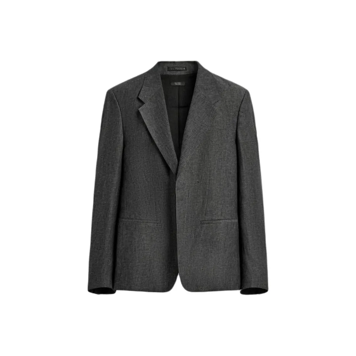 ZARA Зебра с принтом Серый Мужской Деловой костюм