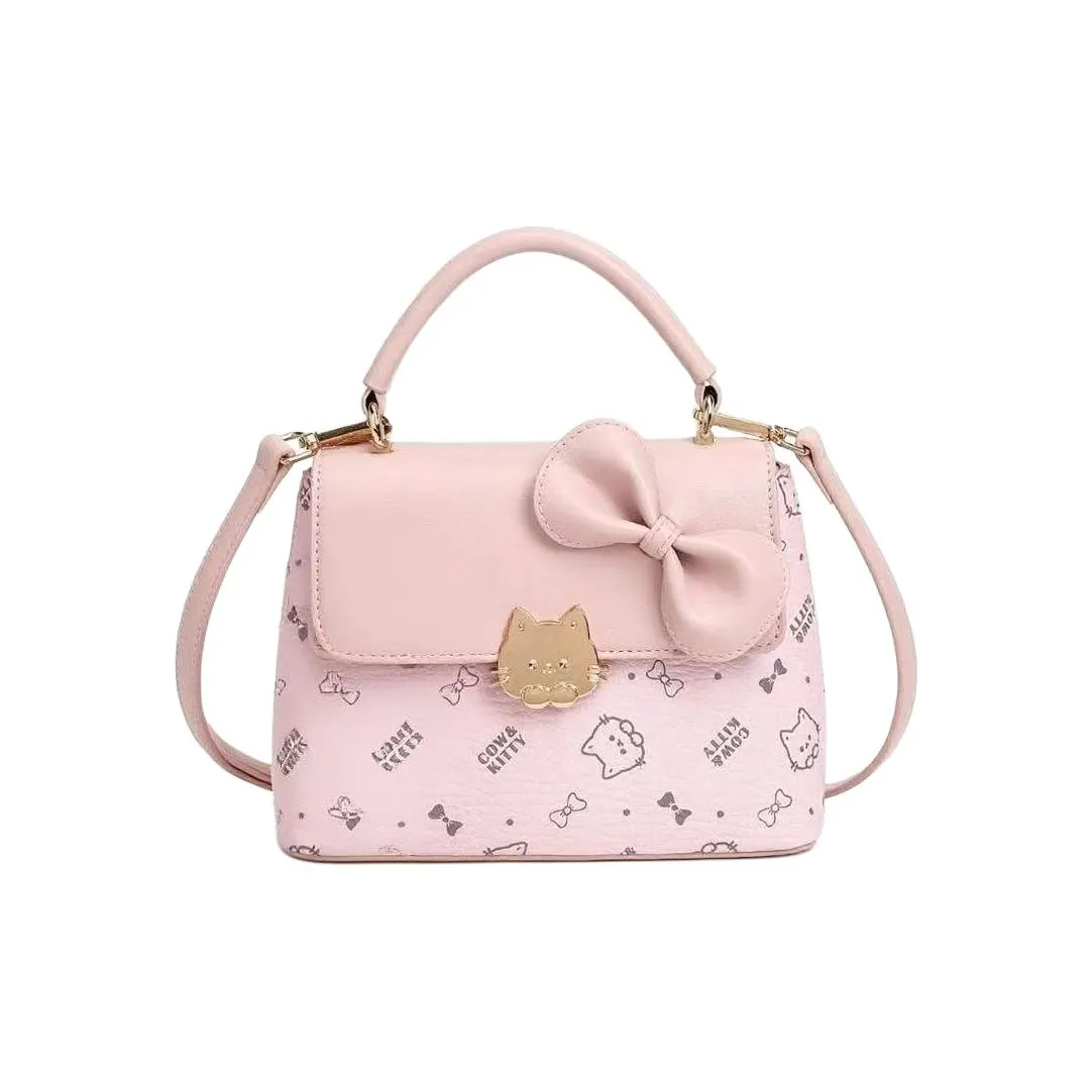 DIFFERENT FACES ПУ (полиуретан) Сумка через плечо Женская Вишневый цветок Розовый