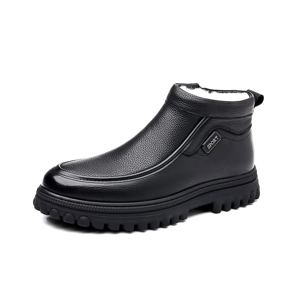 H2 Лицевая коровья кожа Мужская обувь Удобный и Универсальный Мартин Ботин Мужской