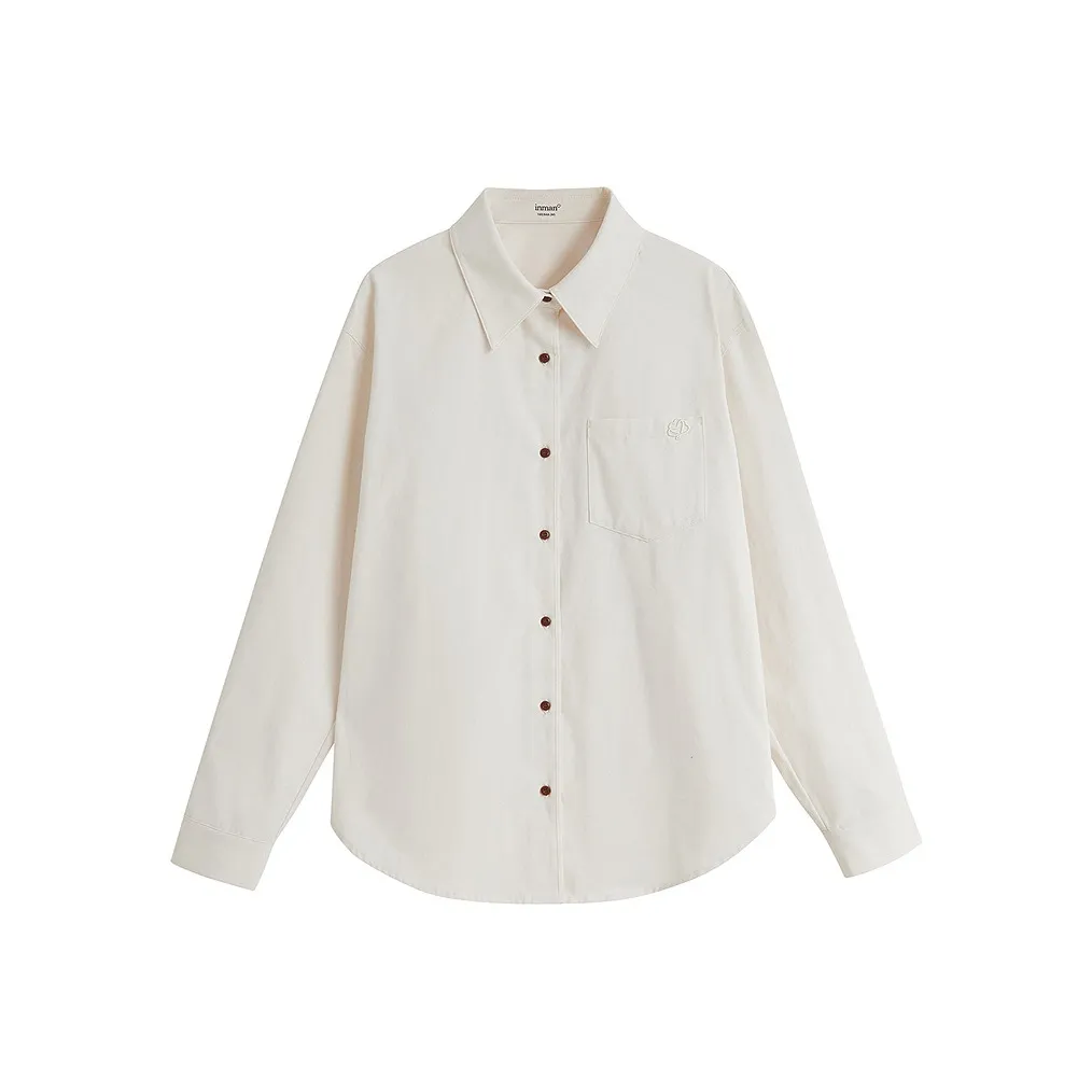 Inman TREASURE Похудение Предосенний Комплект Элегантность Доступный Вечный Модный ATMOSPHERE Рубашка Женская