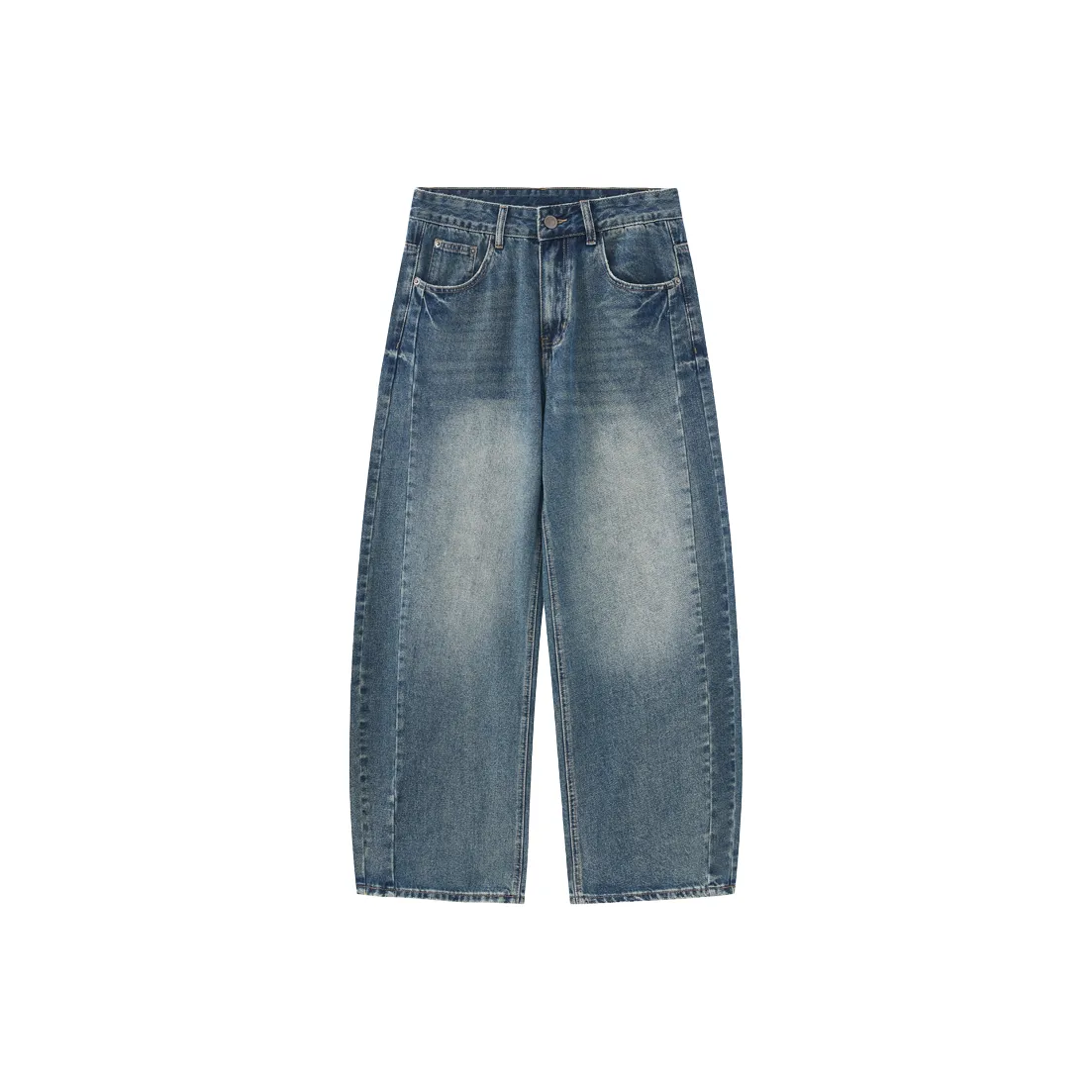 Stretch Cow Широкие брюки дружественные к коже джинсы мужской