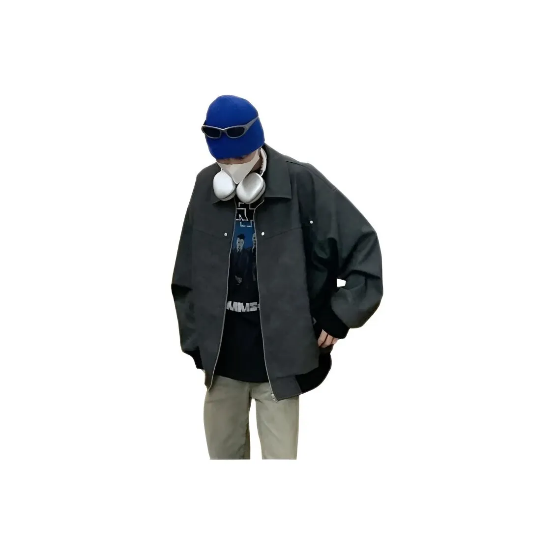 TONYBEAR Свободный крой Повседневный Винтаж Trendy Versatile Куртка Мужская