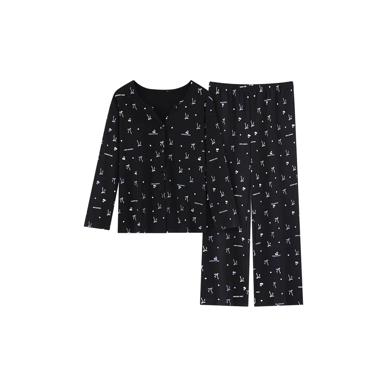 MADALLO Черный Женский Пижамный Комплект