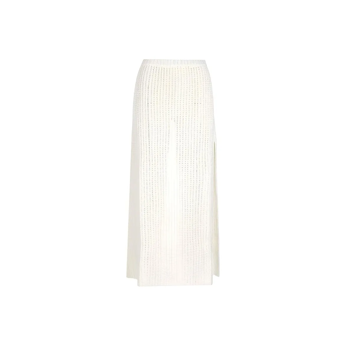 Ferragamo Side Slit Knitted Midi Skirt